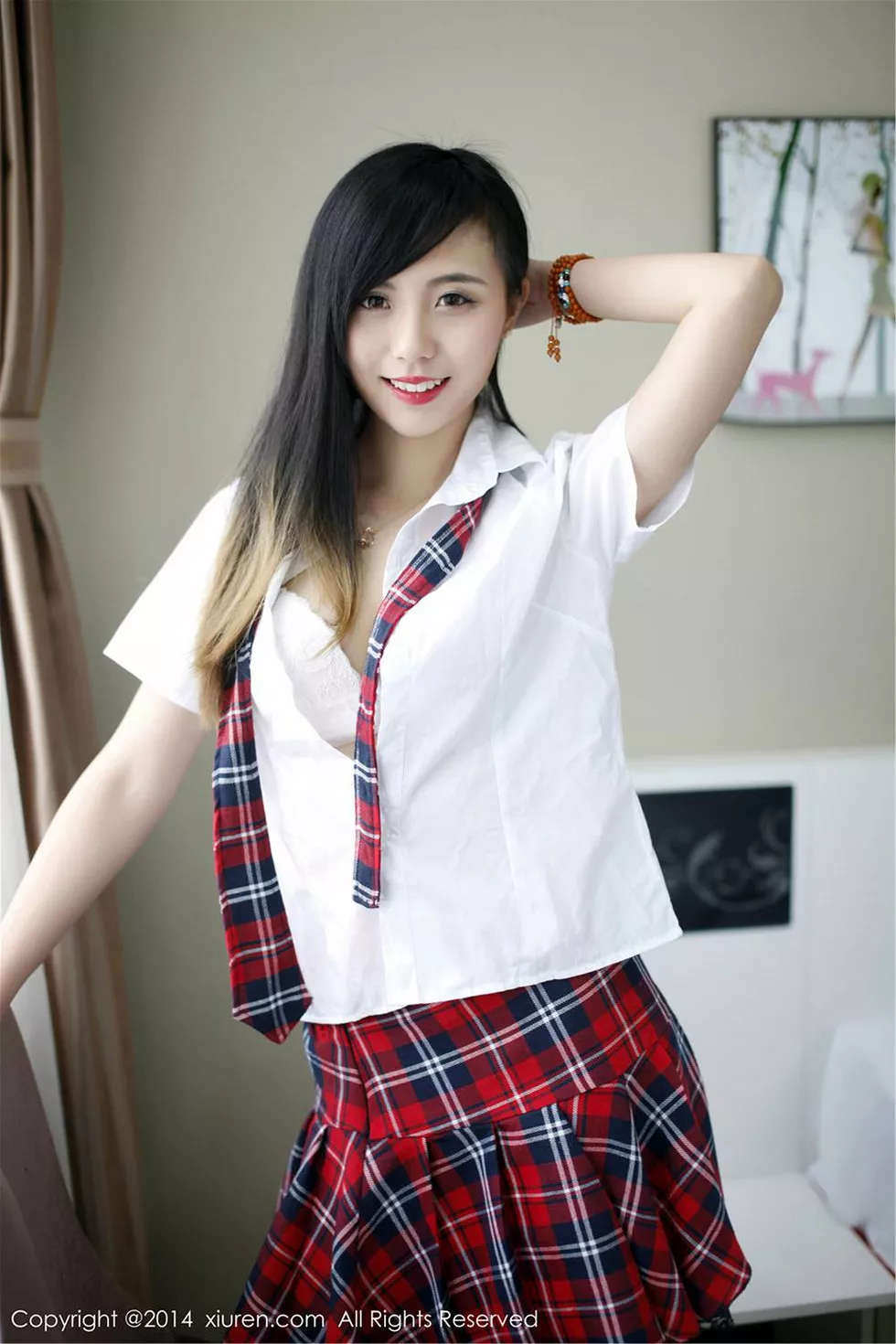 Xgyw.Org_XiuRen第254期_内地嫩模谢忱倬学生制服诱惑系列海量写真133P