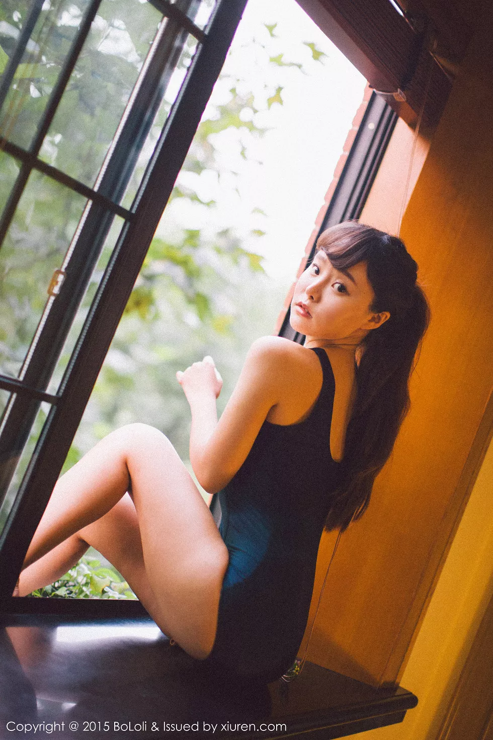 Xgyw.Org_[BoLoli波萝社]Vol.068_嫩模柳侑绮Sevenbaby黑色蕾丝内衣秀美胸性感写真54P