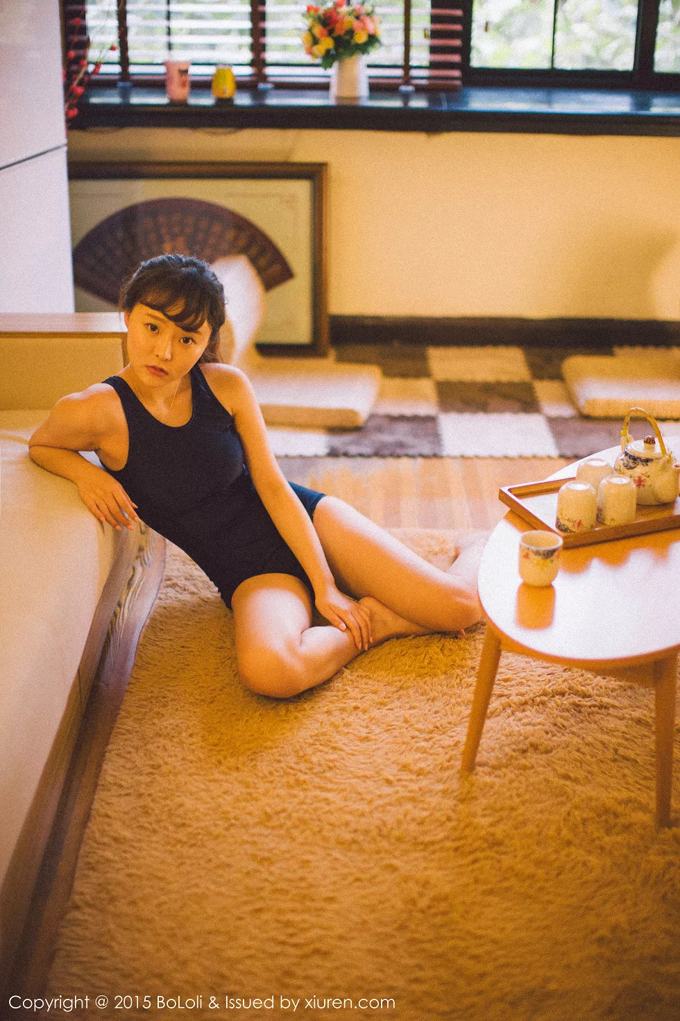 Xgyw.Org_[BoLoli波萝社]Vol.068_嫩模柳侑绮Sevenbaby黑色蕾丝内衣秀美胸性感写真54P