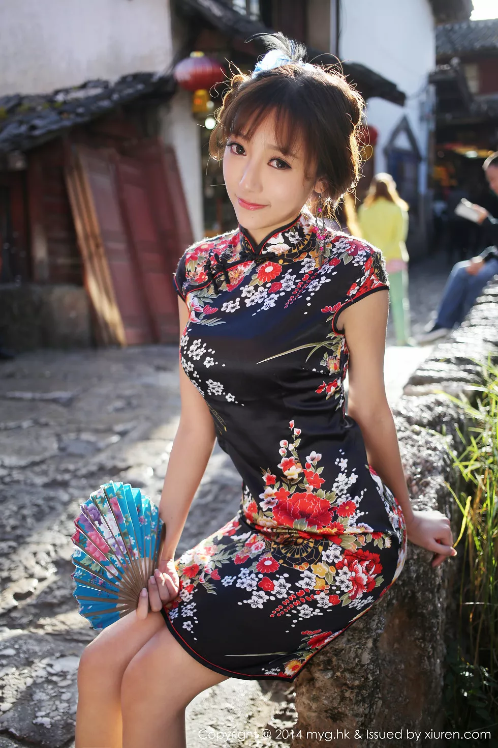 Xgyw.Org_[MyGirl美媛馆]Vol.080_嫩模王馨瑶yanni花色旗袍迷人风情靓丽性感写真56P