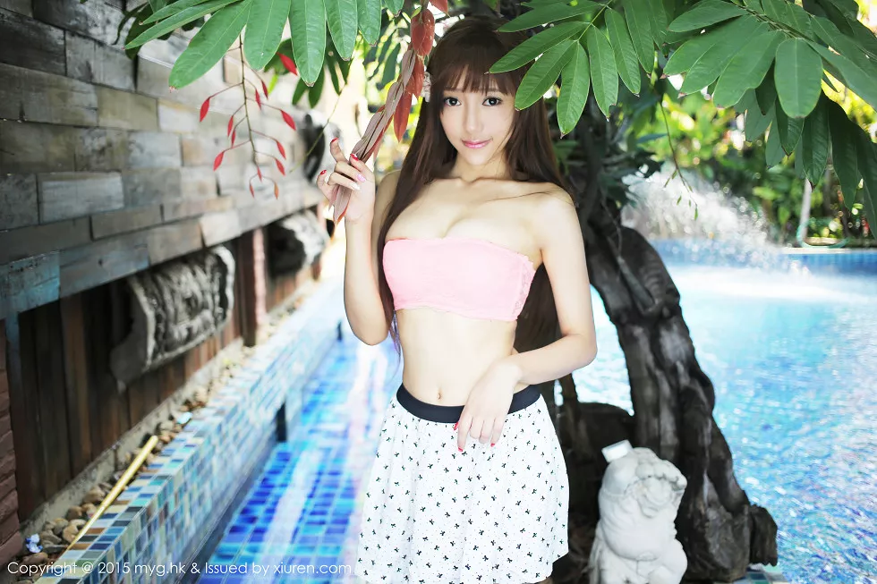 Xgyw.Org_[MyGirl美媛馆]Vol.098_嫩模王馨瑶yanni清迈旅拍粉红内衣秀美胸性感美腿写真73P
