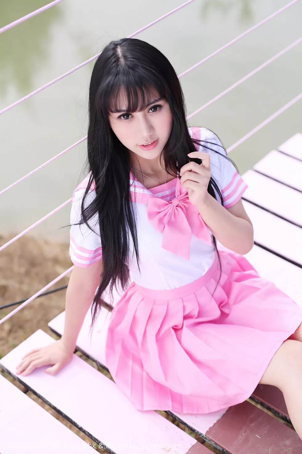 Xgyw.Org_[MyGirl美媛馆]Vol.099_嫩模杨晓青儿泰国旅拍白色吊带蕾丝袜诱惑翘臀写真61P
