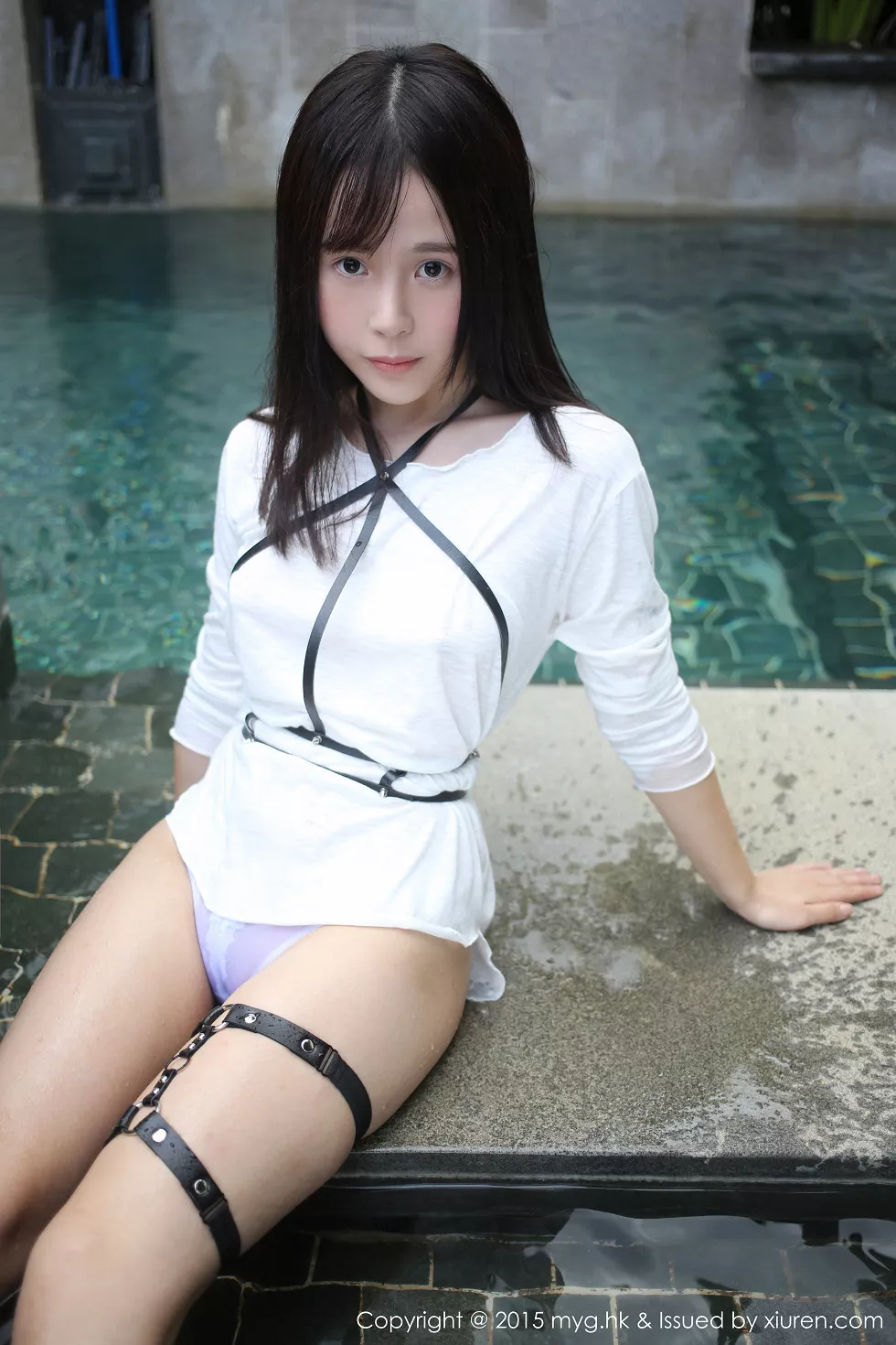 Xgyw.Org_[MyGirl美媛馆]Vol.170_Evelyn艾莉三亚旅拍白色连身裙真空湿身美乳凸点诱惑53P