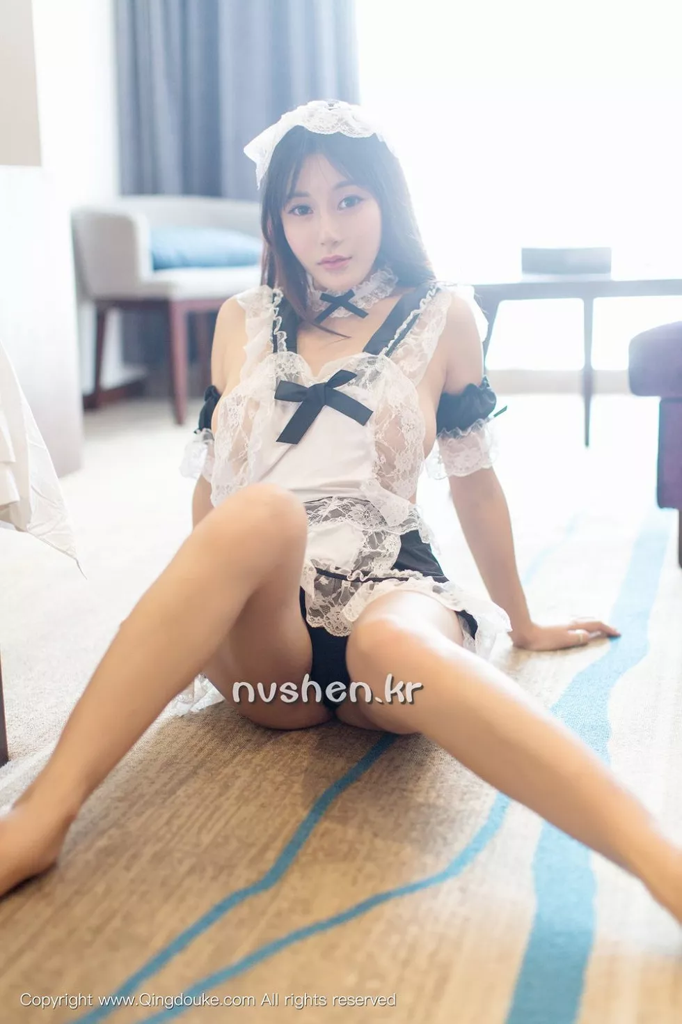 Xgyw.Org_[青豆客QingDouKe]2016.11.28_嫩模宋梓诺Bee性感厨娘装透视蕾丝秀美乳诱惑写真25P