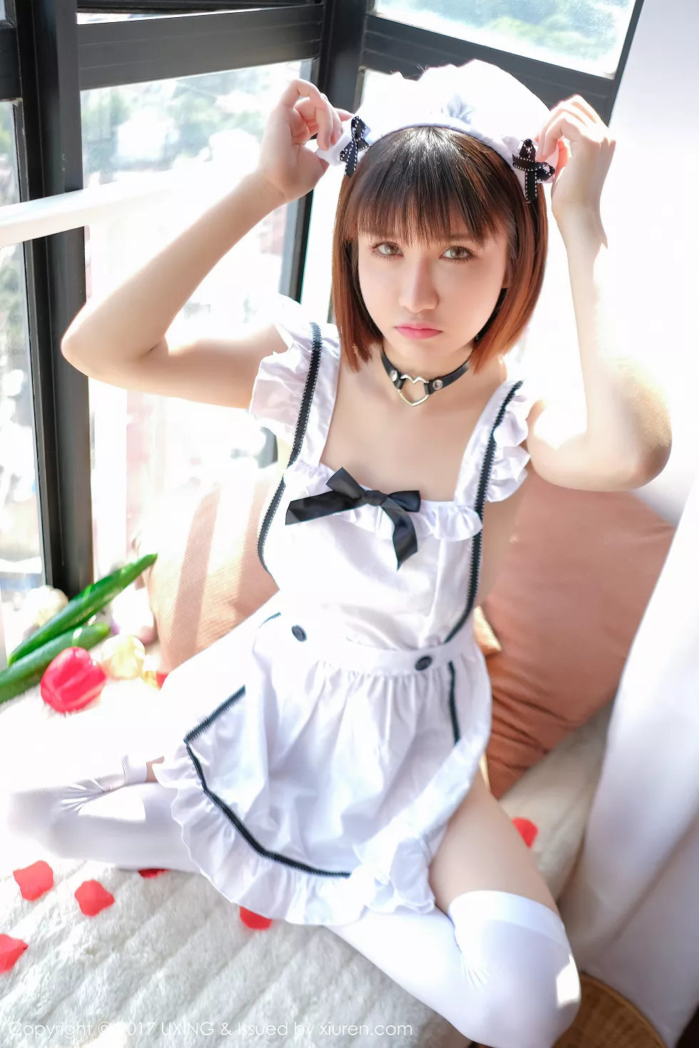 Xgyw.Org_[UXING优星馆]Vol.058_嫩模K8傲娇萌萌居家女仆装侧露美乳黄瓜主题撩人诱惑写真40P
