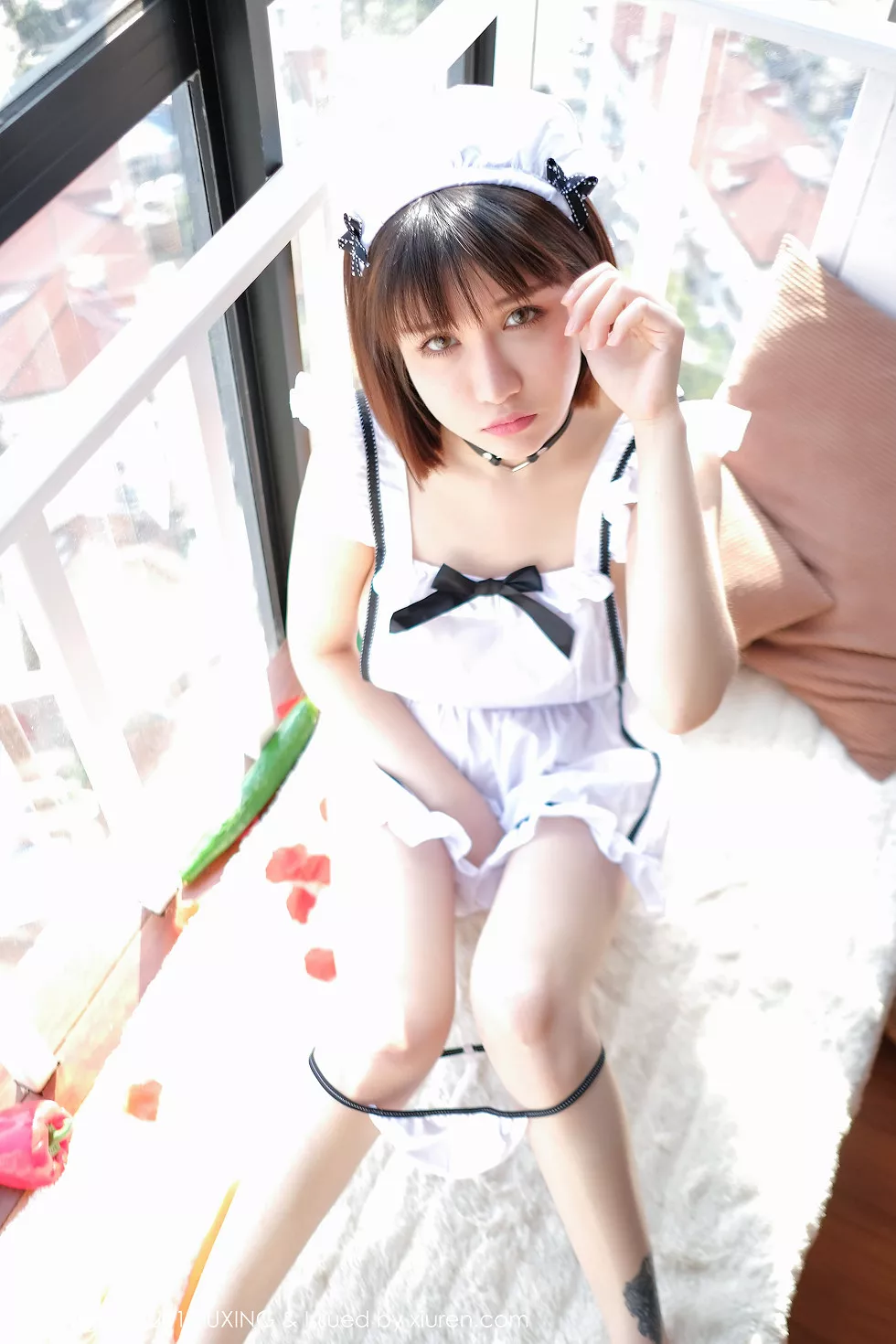 Xgyw.Org_[UXING优星馆]Vol.058_嫩模K8傲娇萌萌居家女仆装侧露美乳黄瓜主题撩人诱惑写真40P