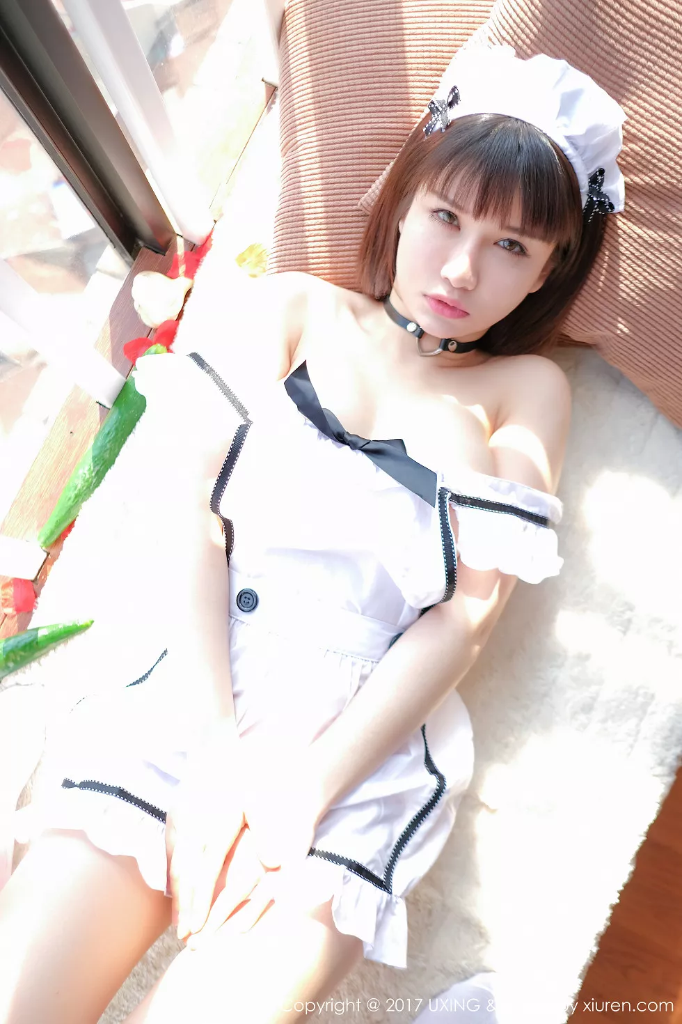 Xgyw.Org_[UXING优星馆]Vol.058_嫩模K8傲娇萌萌居家女仆装侧露美乳黄瓜主题撩人诱惑写真40P