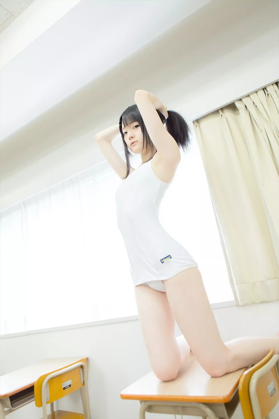 Xgyw.Org_日系美少女居家白色背心加白色内裤纯白诱惑甜美迷人写真80P