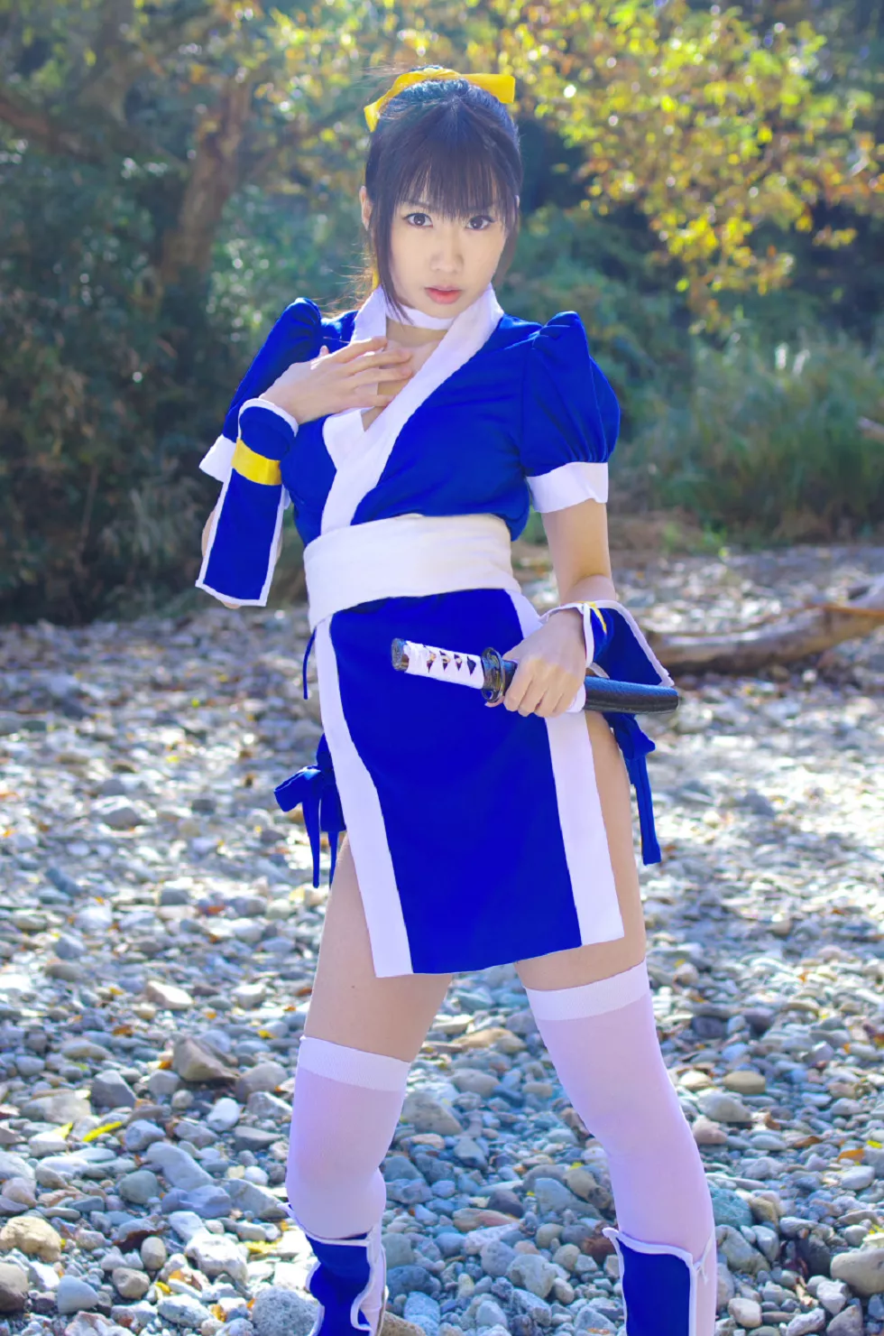Xgyw.Org_[Cosplay精选]COS正片《霞浪漫》美女武士的白丝美腿性感写真337P