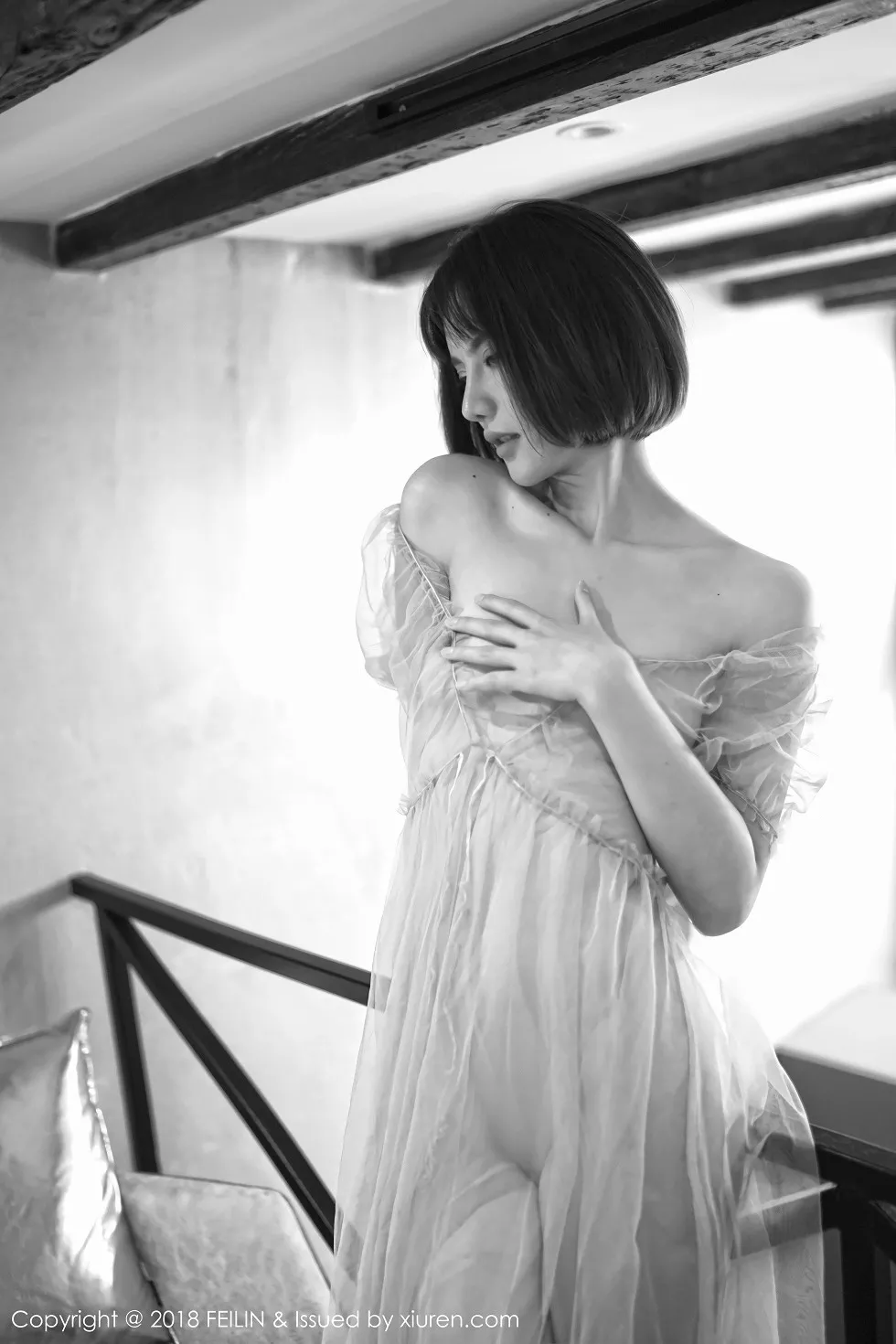 Xgyw.Org_[FeiLin嗲囡囡]VOL.134_嫩模就是阿朱啊性感黑白大片全裸秀美背撩人诱惑写真40P