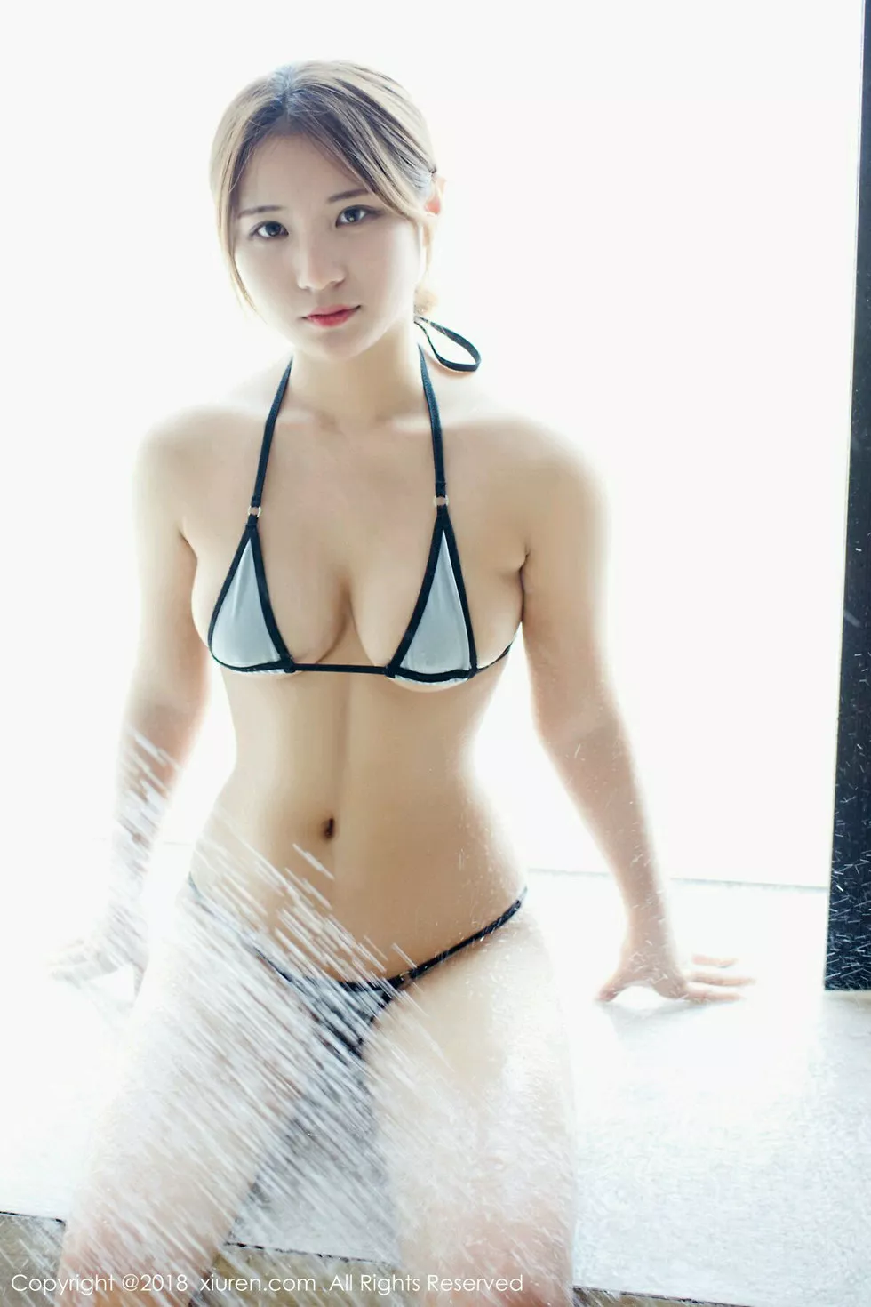 Xgyw.Org_XiuRen第1225期_美模久久Aimee私房蓝色比基尼+蕾丝女仆装完美诱惑写真53P