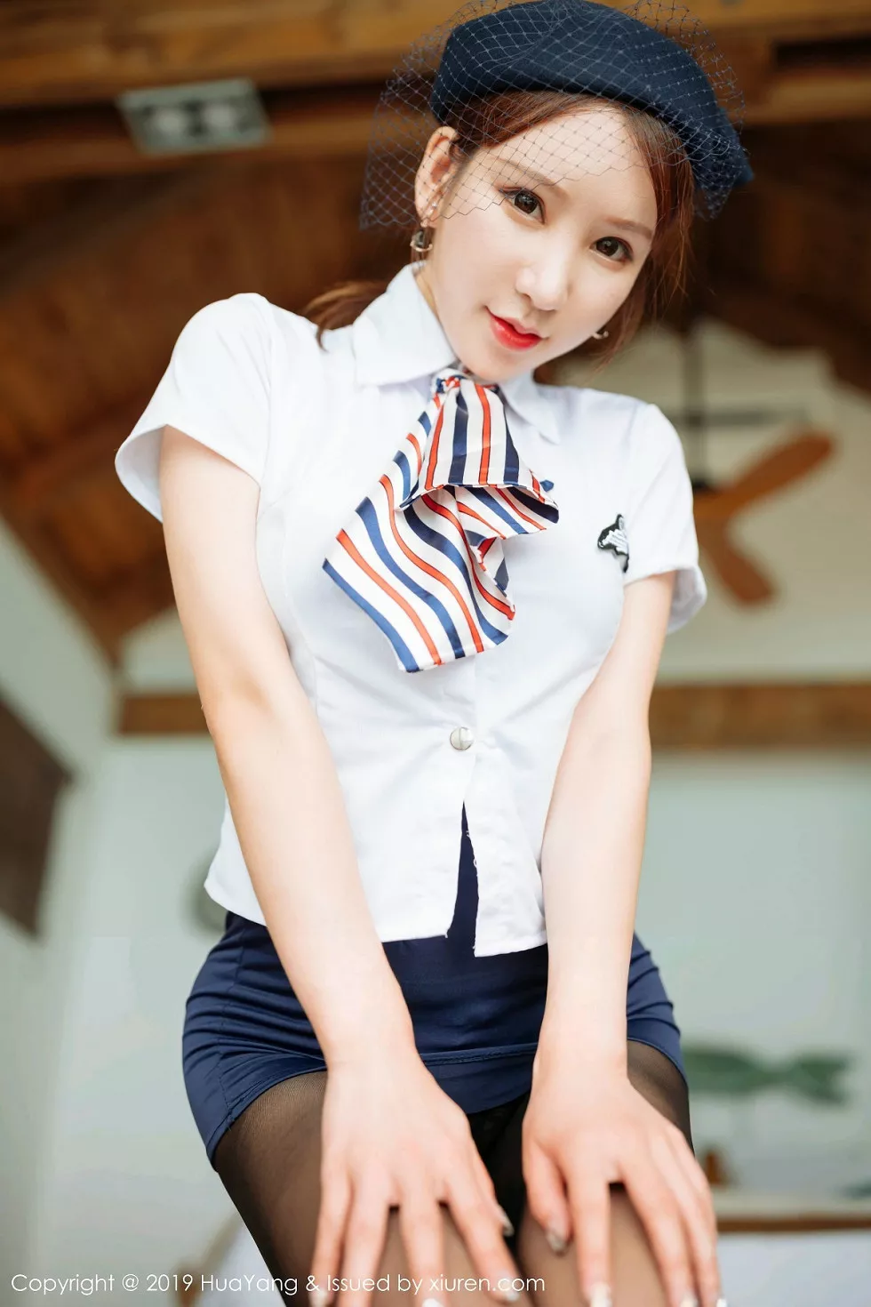 Xgyw.Org_[HuaYang花漾]Vol.186_女神周于希Sandy角色扮演空姐制服超薄无内黑丝完美诱惑写真61P
