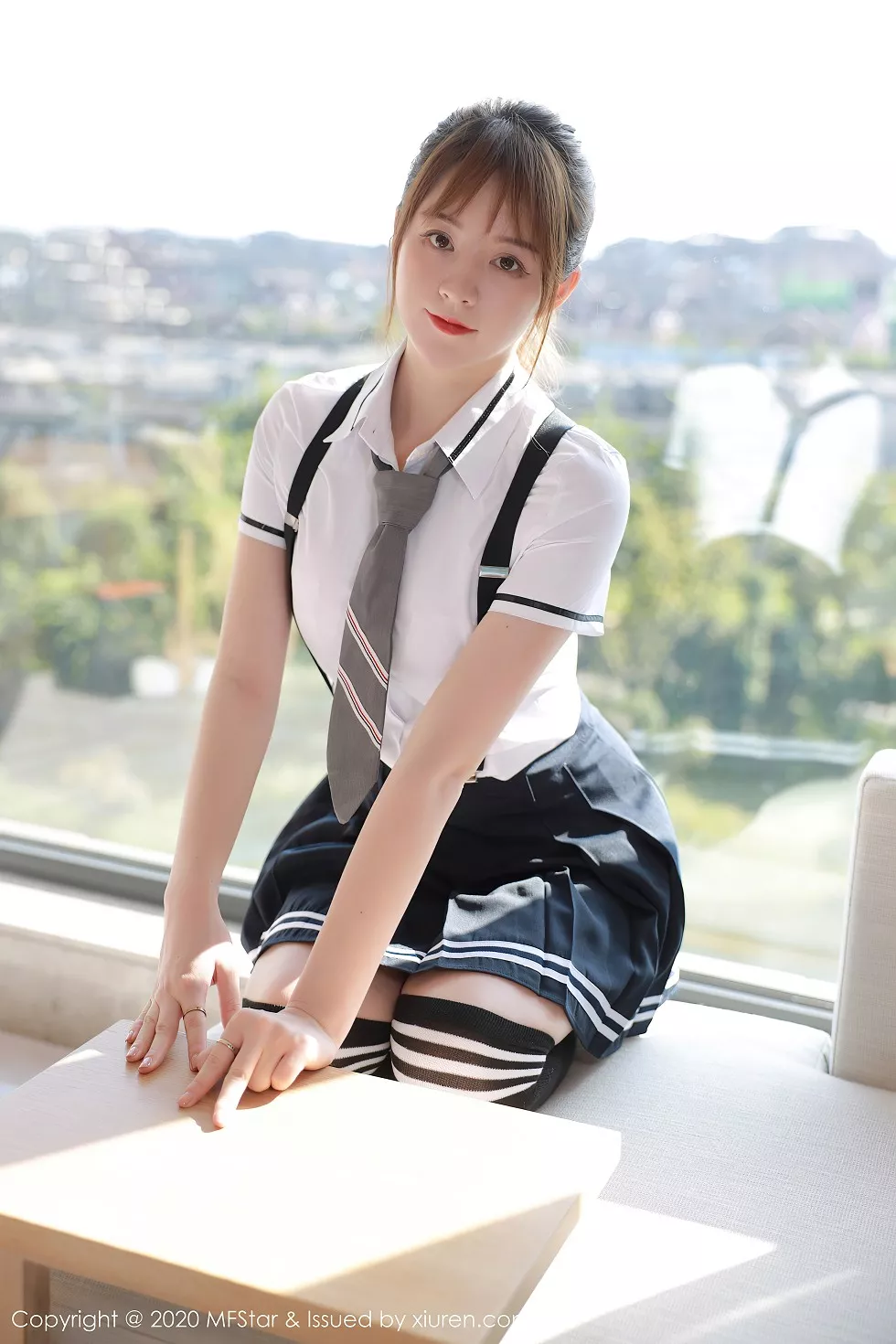 Xgyw.Org_[MFStar模范学院]Vol.390_嫩模yoo优优四川旅拍学院风校服主题半脱露性感内衣写真67P