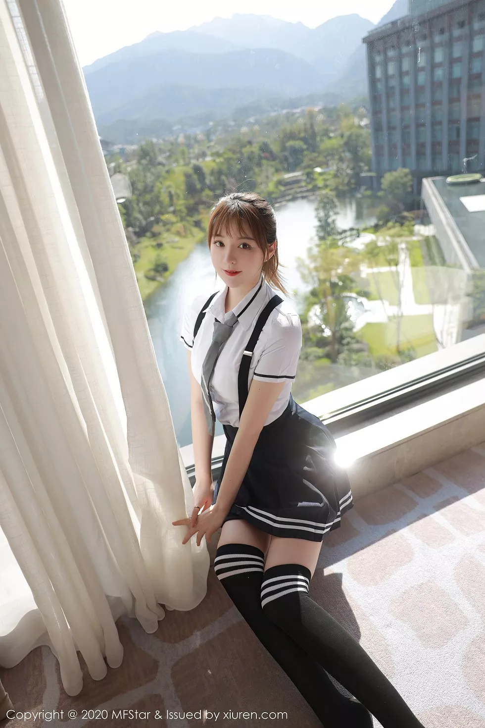 Xgyw.Org_[MFStar模范学院]Vol.390_嫩模yoo优优四川旅拍学院风校服主题半脱露性感内衣写真67P