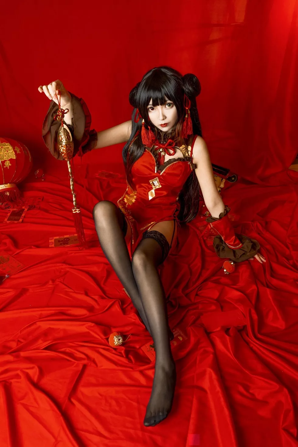 Xgyw.Org_[Cosplay精选]微博Coser小姐姐妍子坚不可摧圣诞礼物主题性感内衣秀完美身材写真24P