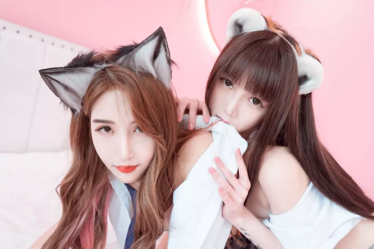 Xgyw.Org_COS少女星野咪兔&金蜜儿萌宠养成手册主题私房三点式内衣撩人诱惑合集写真63P