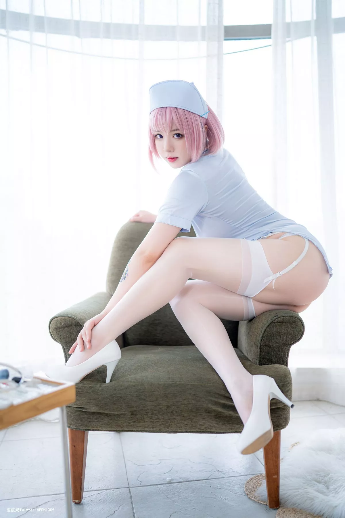 Xgyw.Org_网络美女皮皮奶&周叽是可爱兔兔粉蓝护士主题私房情趣服饰露豪乳遮点诱惑写真61P