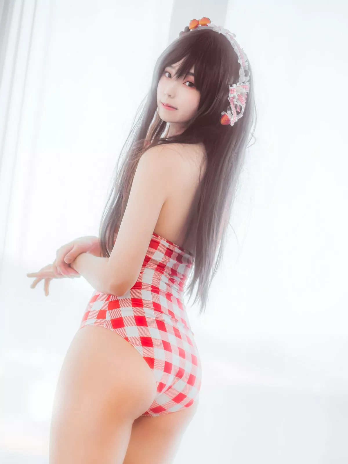 Xgyw.Org_韩国美女Bambi格子半身裙主题私房性感红色格子服饰秀丰满身材迷人诱惑写真61P