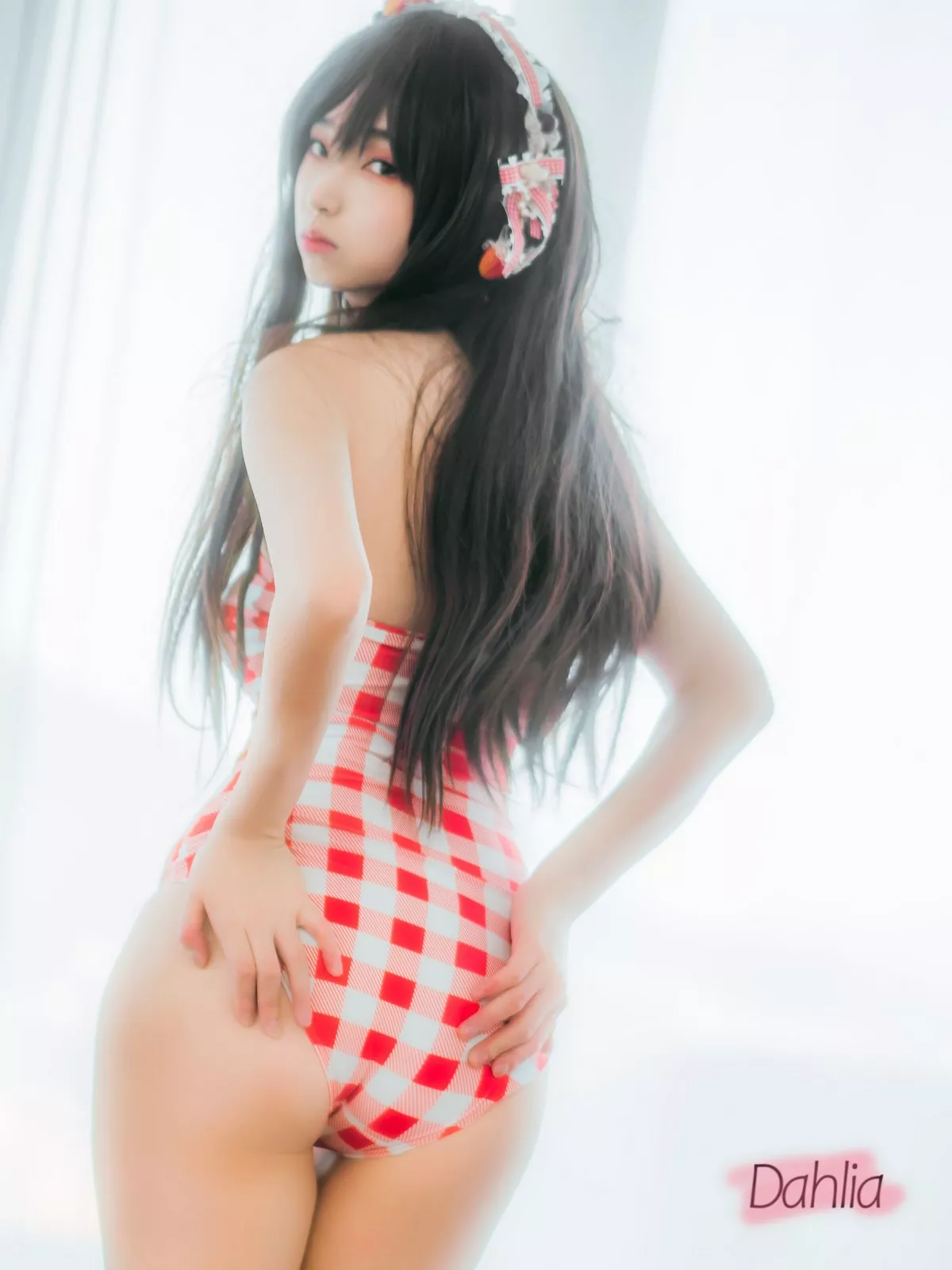Xgyw.Org_韩国美女Bambi格子半身裙主题私房性感红色格子服饰秀丰满身材迷人诱惑写真61P
