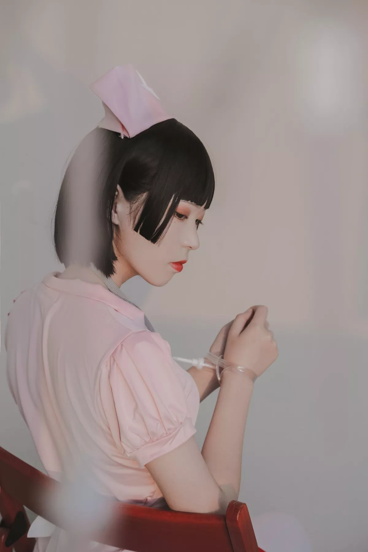 Xgyw.Org_微博妹子Fushii_海堂护士主题私房性感粉色护士装配白丝袜秀完美身材诱惑写真40P
