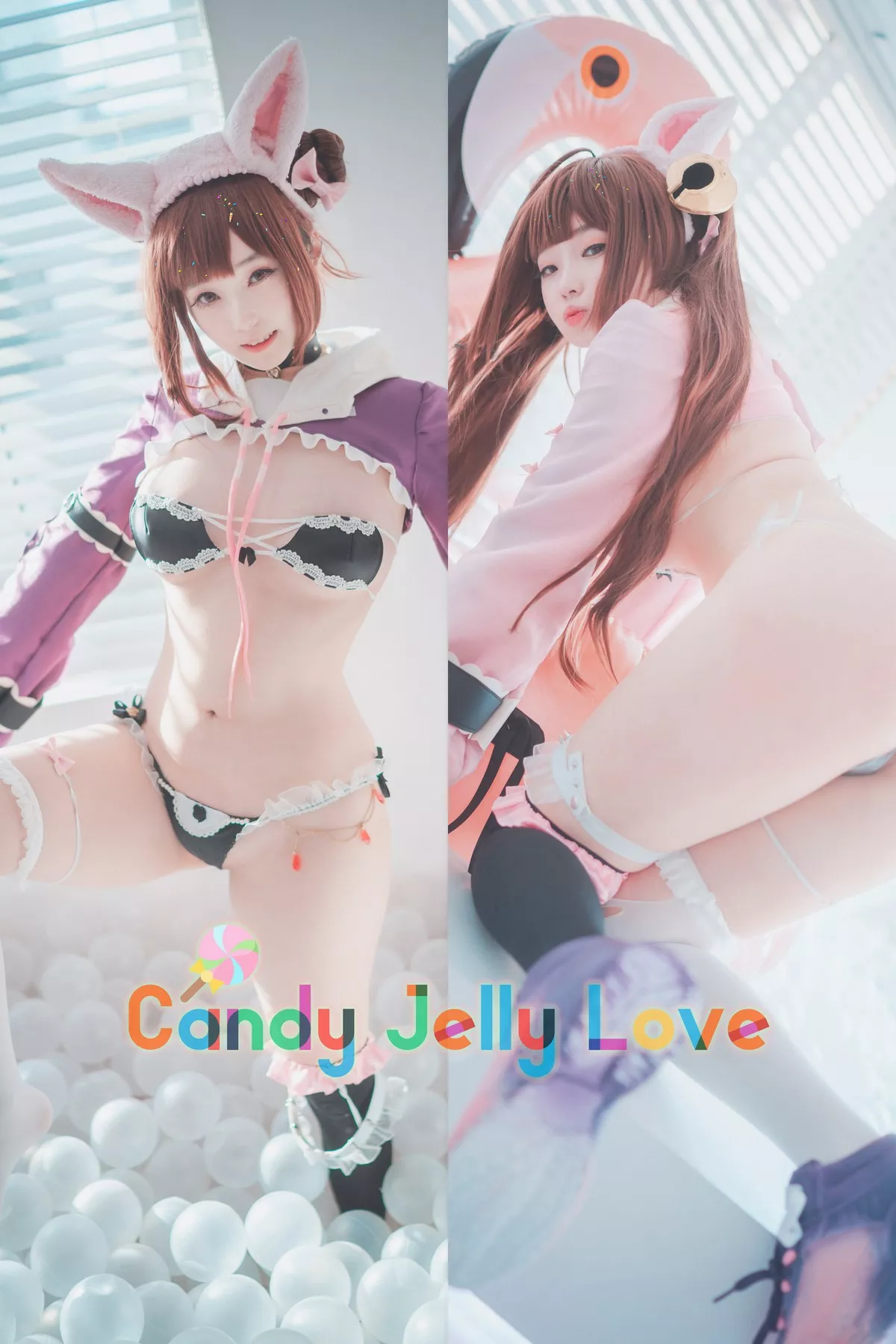 Xgyw.Org_[DJAWA]No.002_韩国美女BamBi_Candy Jelly Love主题性感丁字裤秀翘臀诱惑写真46P