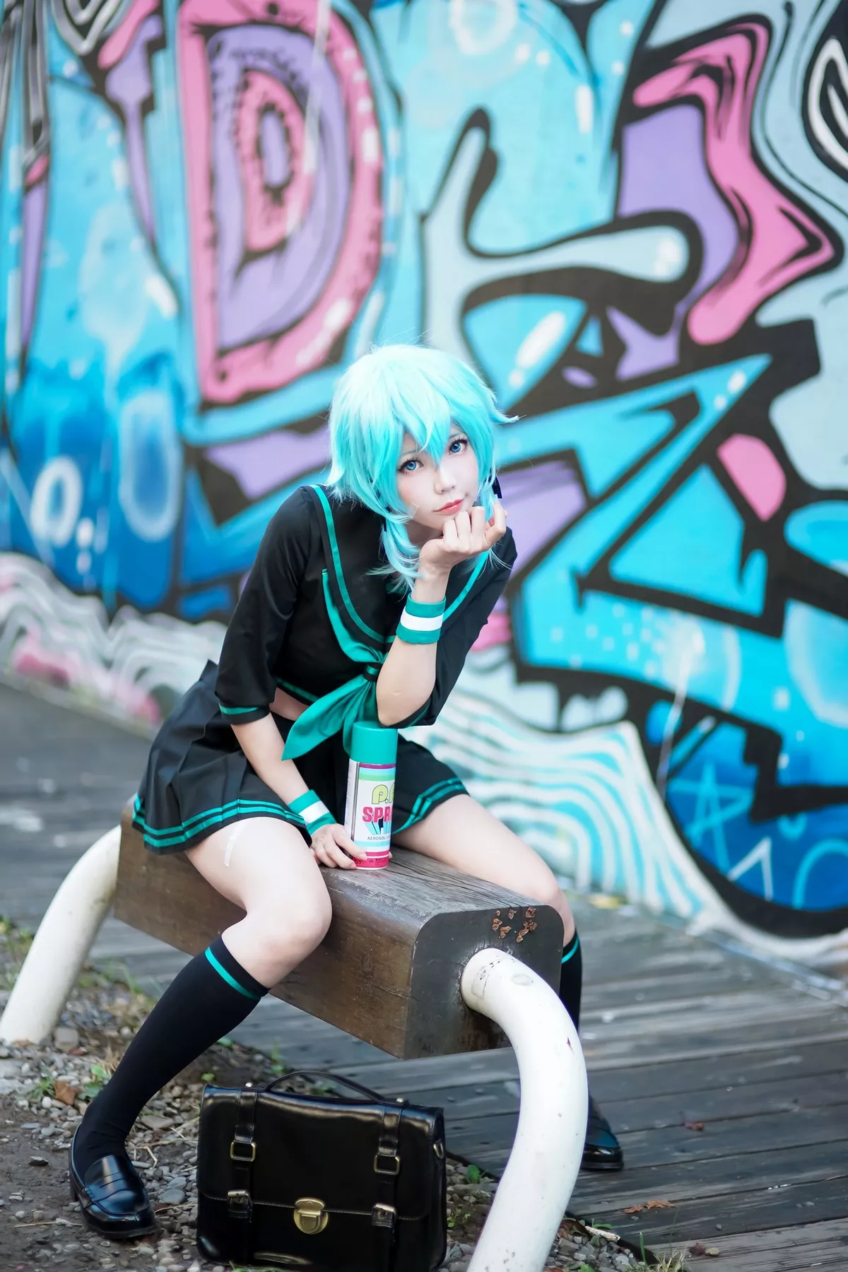 Xgyw.Org_Coser妹子Ely_eee诗乃JK主题户外性感JK制服配黑丝袜秀完美身材迷人写真36P