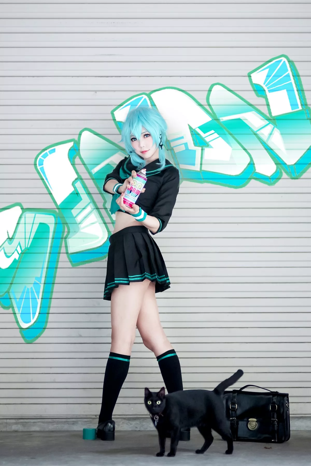 Xgyw.Org_Coser妹子Ely_eee诗乃JK主题户外性感JK制服配黑丝袜秀完美身材迷人写真36P