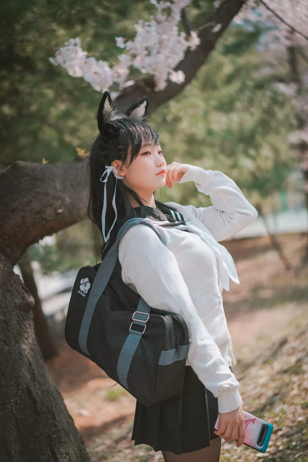 Xgyw.Org_[DJAWA]No.128_模特Mimmi_Azur Lane IJN Atago主题户外超薄黑丝秀翘臀诱惑写真61P