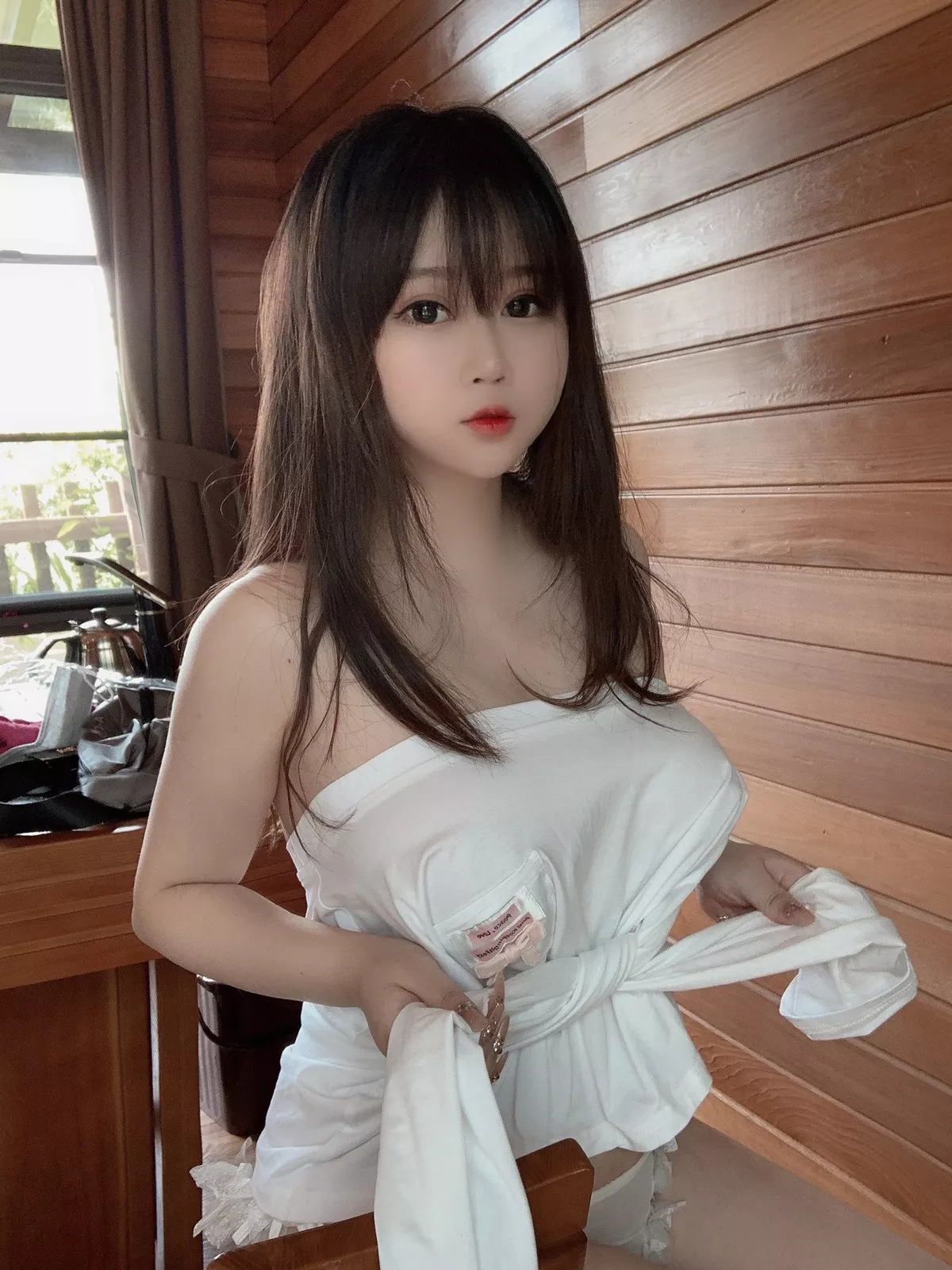 Xgyw.Org_蜜桃少女是依酱呀夏日主题私房性感白色薄透情趣内衣秀完美身材惹火诱惑写真50P