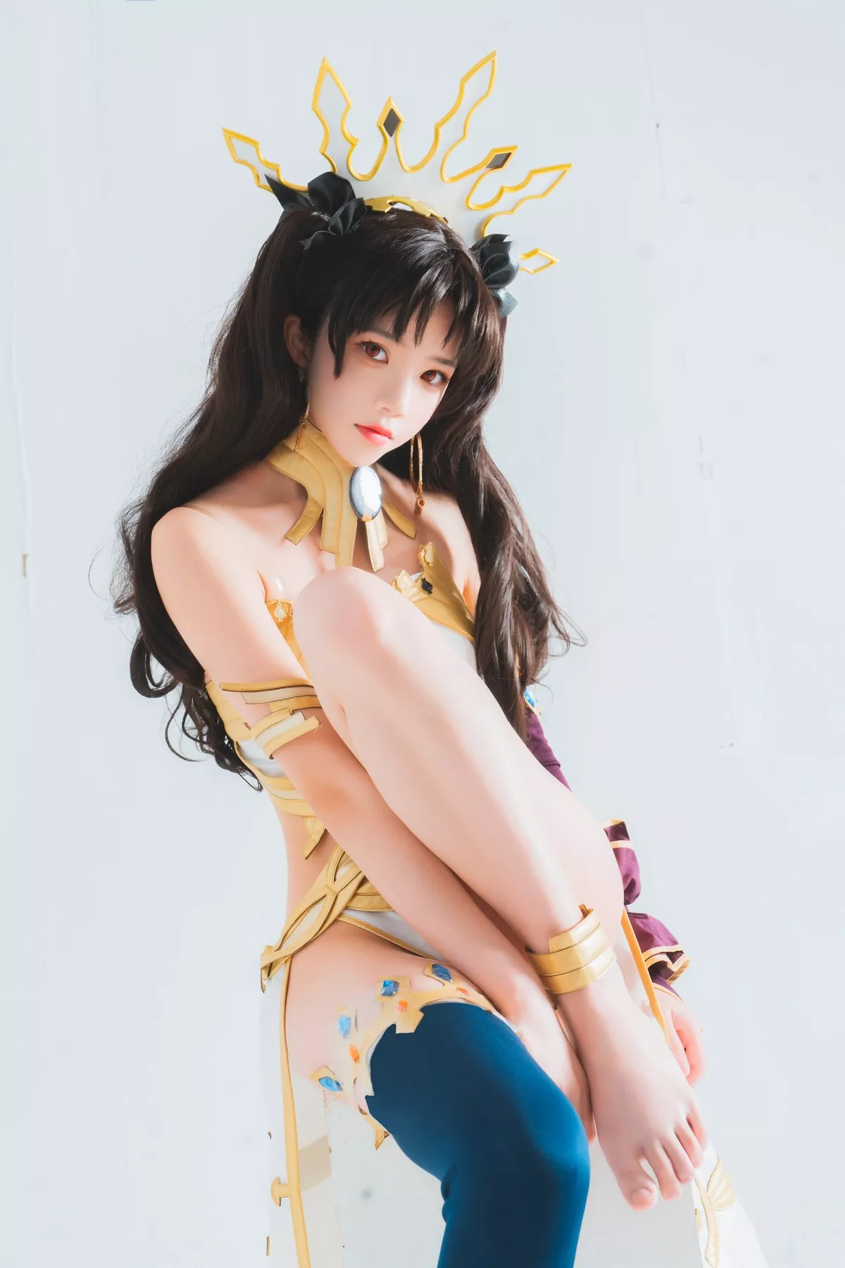 Xgyw.Org_网络美女桜桃喵弓凛Cos主题私房性感白色服饰秀完美身材翘臀美腿迷人诱惑写真44P