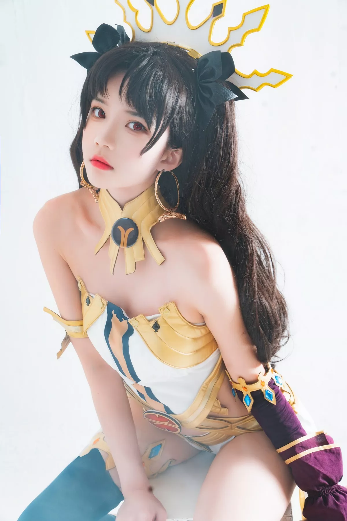 Xgyw.Org_网络美女桜桃喵弓凛Cos主题私房性感白色服饰秀完美身材翘臀美腿迷人诱惑写真44P