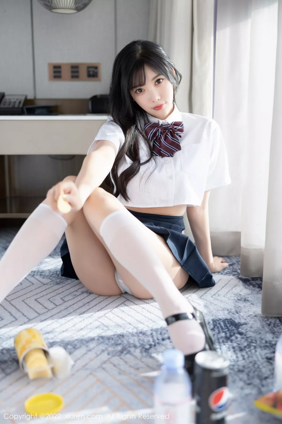Xgyw.Org_XiuRen第5338期_女神杨晨晨Yome清爽学妹制服露蕾丝内衣秀完美身材诱惑写真82P