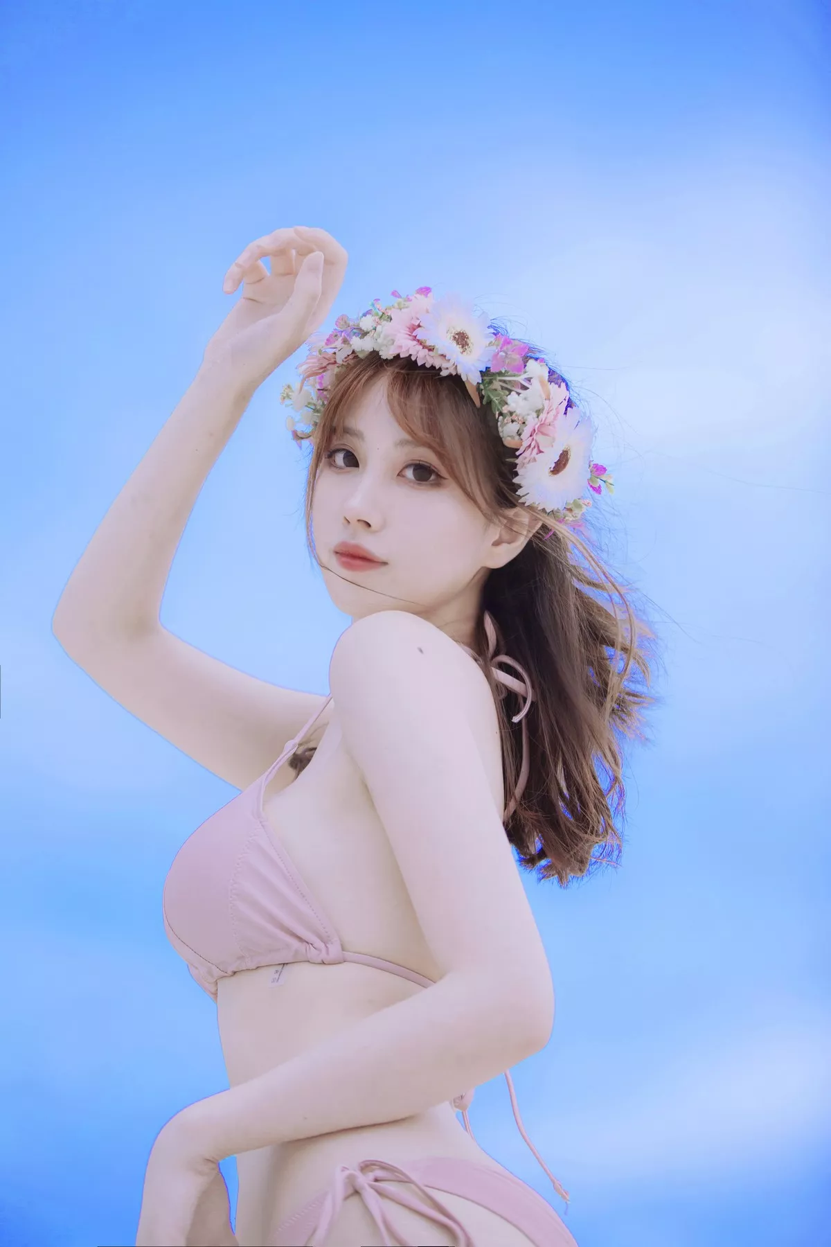 Xgyw.Org_次元少女念雪ww白桃汽水主题户外沙滩性感粉色比基尼秀完美身材迷人诱惑写真42P