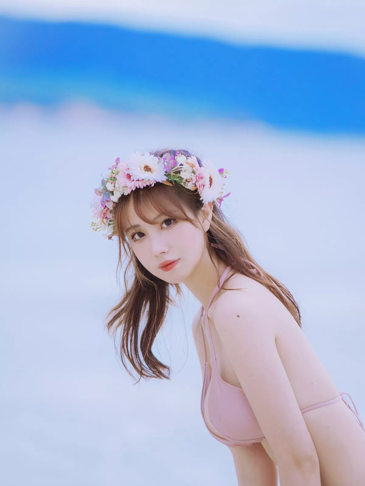 Xgyw.Org_次元少女念雪ww白桃汽水主题户外沙滩性感粉色比基尼秀完美身材迷人诱惑写真42P