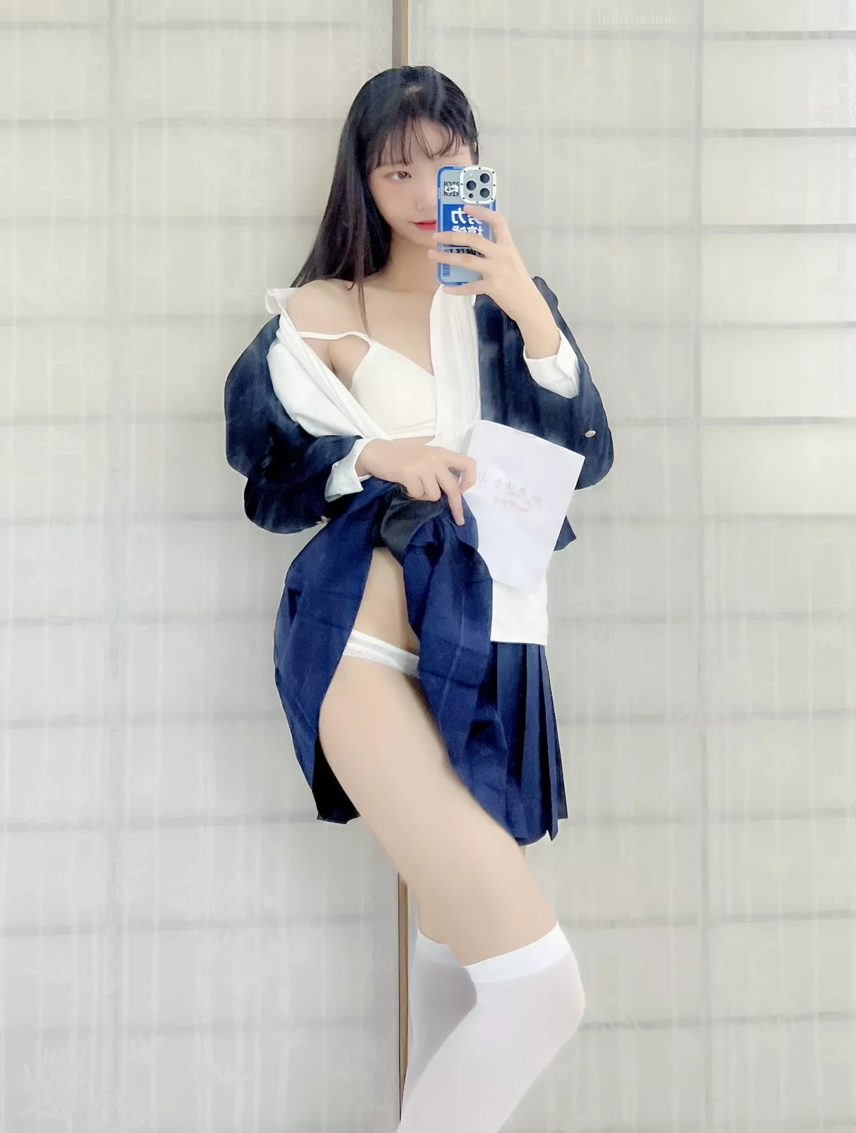 Xgyw.Org_网络美女西瓜少女新年祝福福利主题私房性感JK制服半脱露蕾丝内裤诱惑写真38P