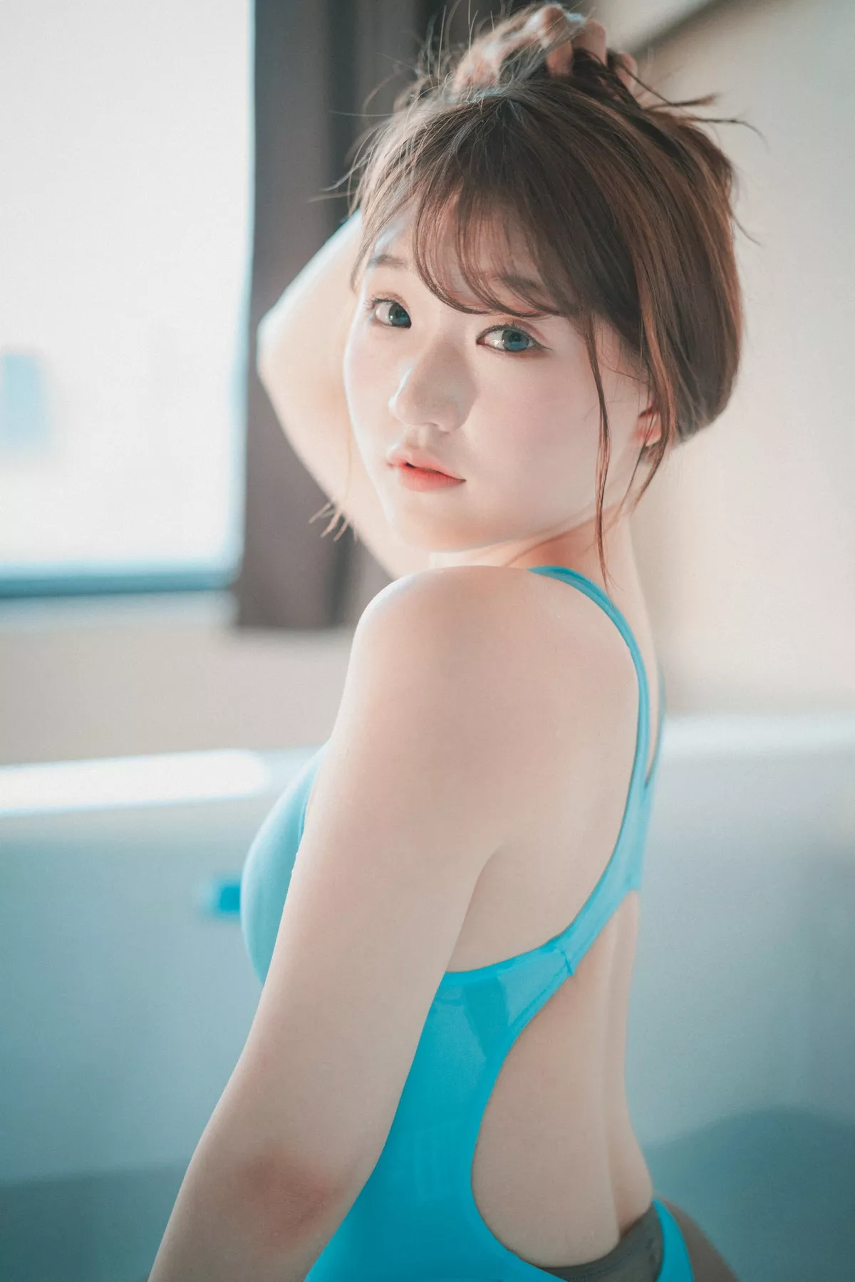 Xgyw.Org_[DJAWA]No.219_模特Sandeul_Swimming Lessons主题浴室性感比基尼配黑丝诱惑写真51P