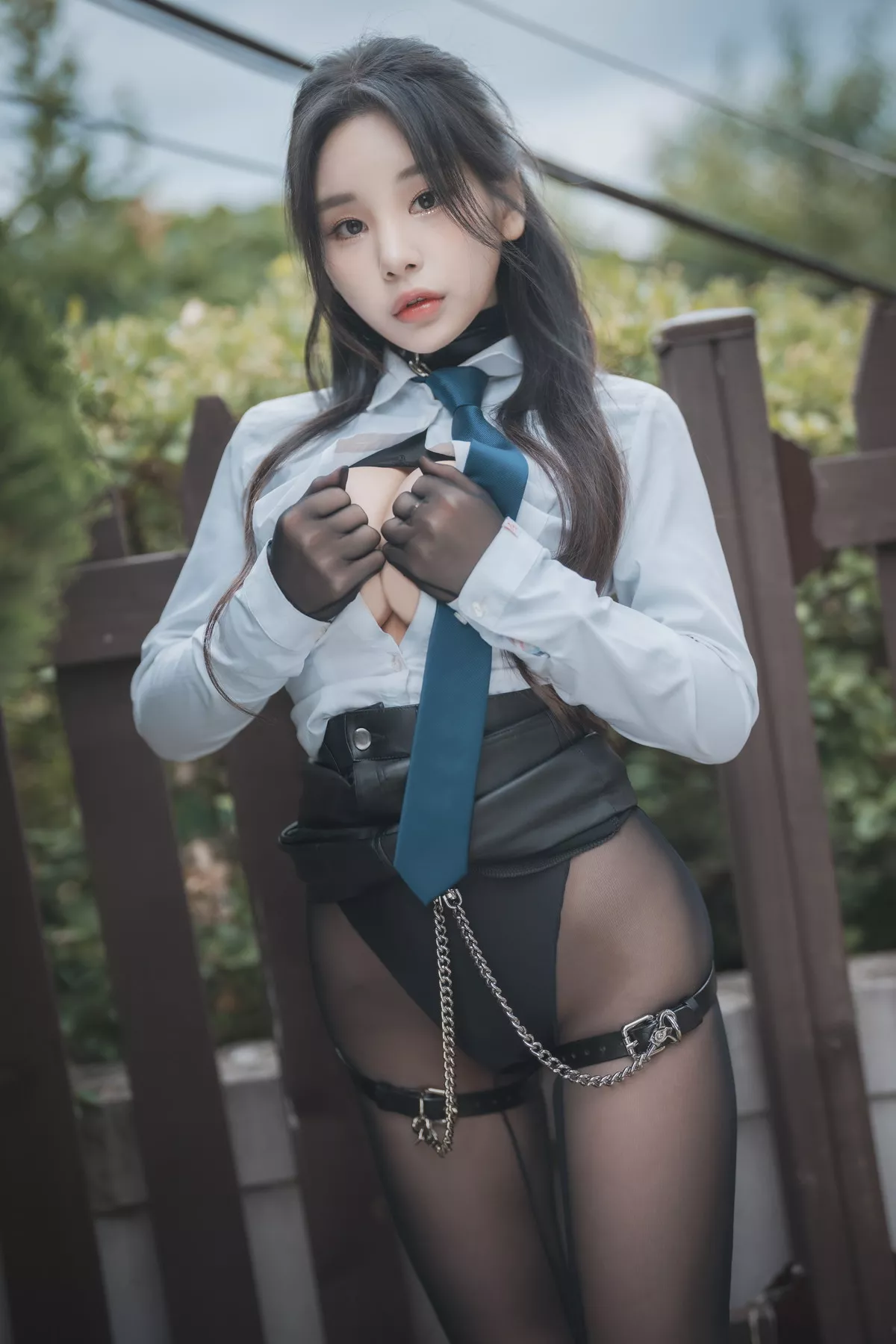 Xgyw.Org_[DJAWA]No.223_模特Yeeun_Ds Relationship主题私房性感连体黑丝秀翘臀美腿诱惑写真195P