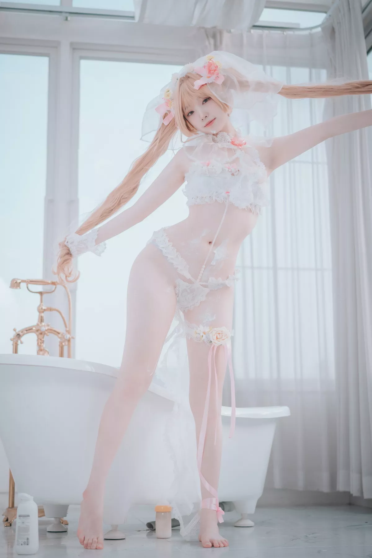 Xgyw.Org_[DJAWA]No.224_模特Bambi_God Mother Heket主题性感粉白色情趣服秀火辣身材诱惑写真201P