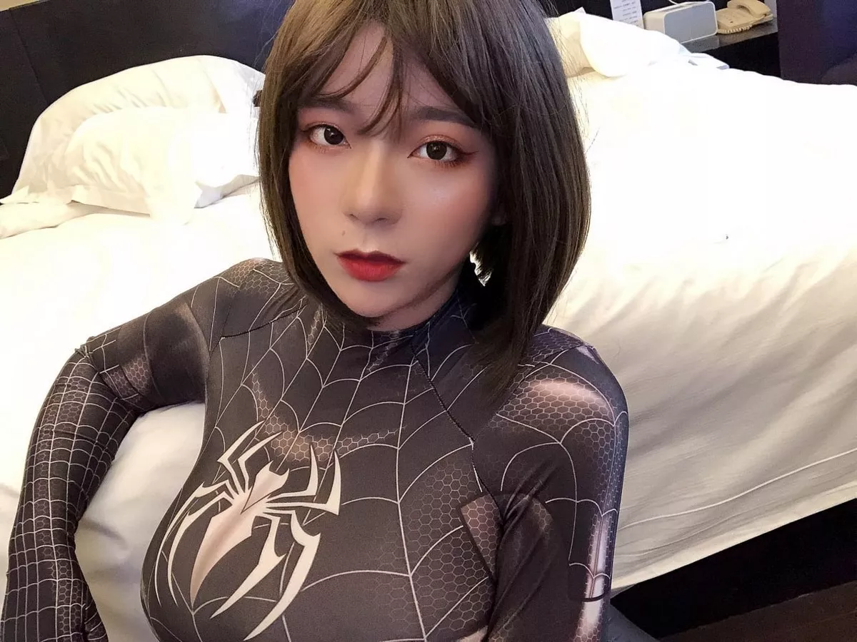 Xgyw.Org_网络美女奶兔biubiu蜘蛛侠妹妹主题性感黑色蜘蛛侠服饰紧身秀完美身材诱惑写真87P