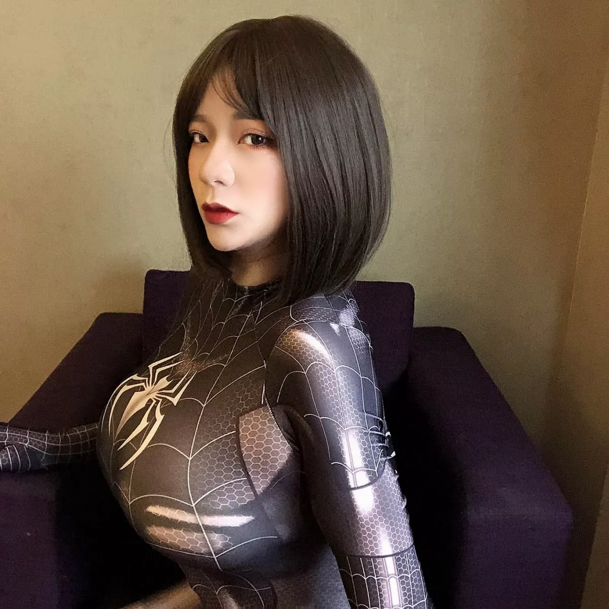 Xgyw.Org_网络美女奶兔biubiu蜘蛛侠妹妹主题性感黑色蜘蛛侠服饰紧身秀完美身材诱惑写真87P