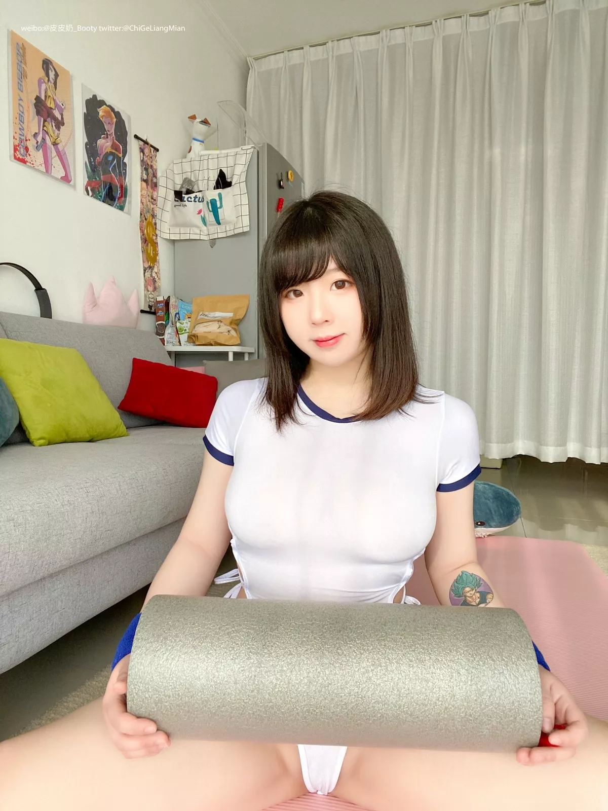 Xgyw.Org_网络美女皮皮奶高叉体操服主题私房浴室白色薄透连体衣湿身秀傲人豪乳诱惑写真82P