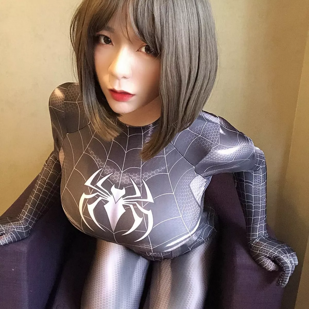 Xgyw.Org_网络美女奶兔biubiu蜘蛛侠妹妹主题性感黑色蜘蛛侠服饰紧身秀完美身材诱惑写真87P