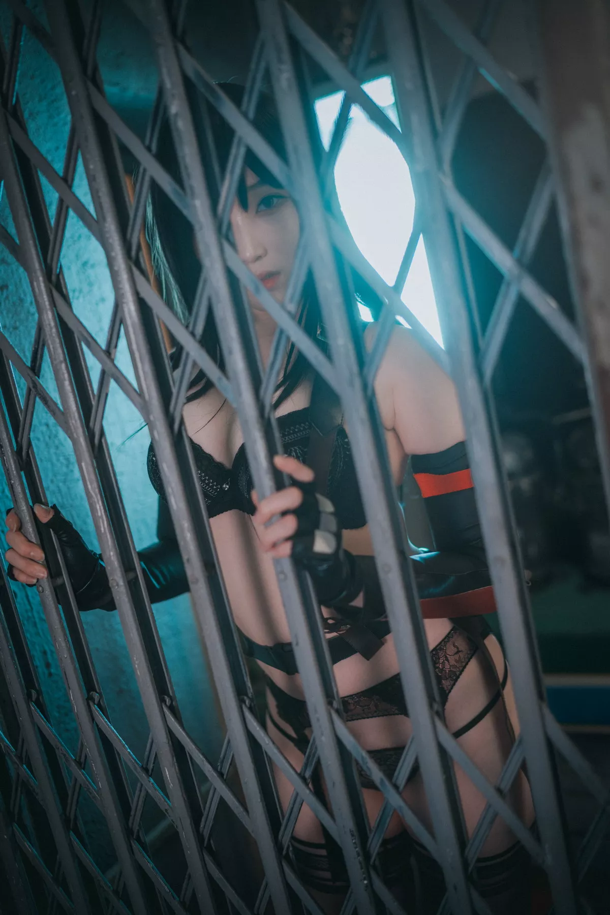 Xgyw.Org_[DJAWA]No.232_模特Bambi_Tifa Lockhart主题户外性感黑色内衣秀完美身材诱惑写真234P