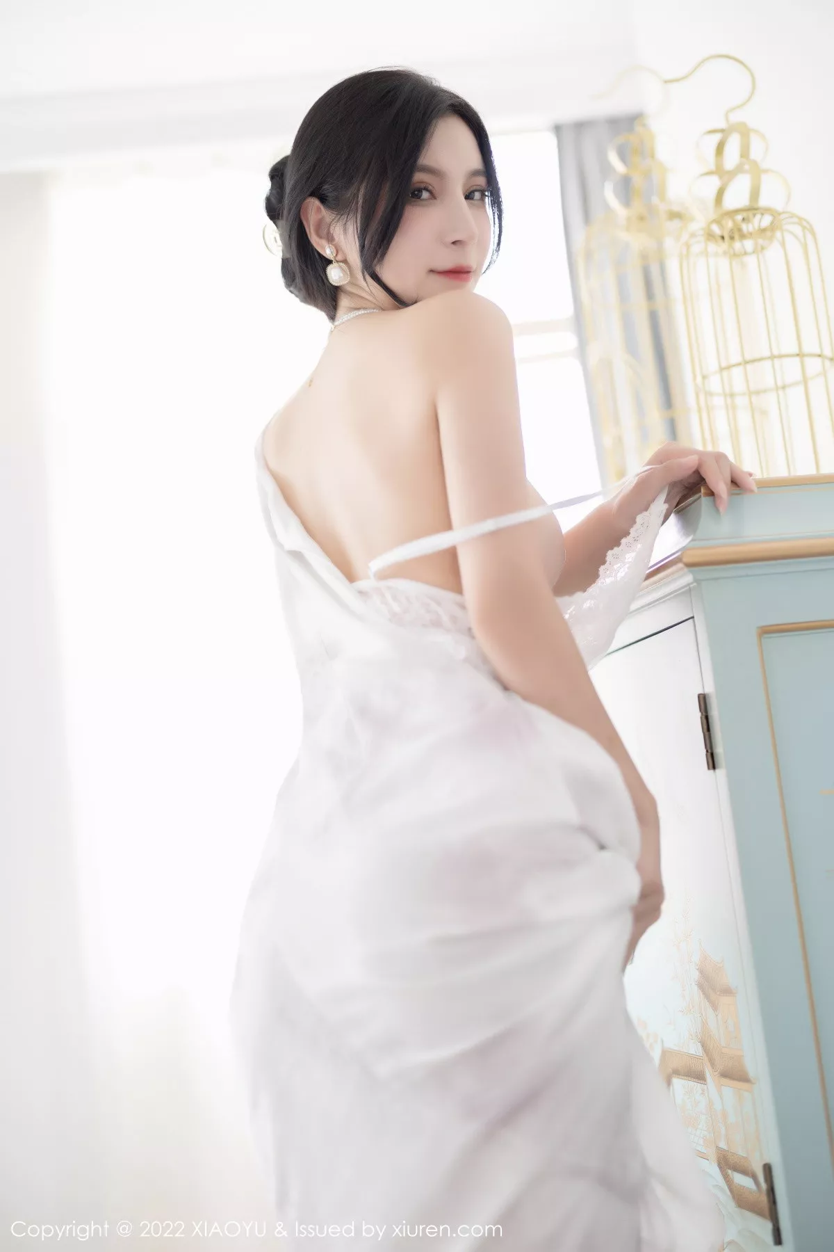 Xgyw.Org_[XiaoYu画语界]Vol.925_模特小蛮妖Yummy私房白色薄透裙露缕空蕾丝内衣撩人诱惑写真88P