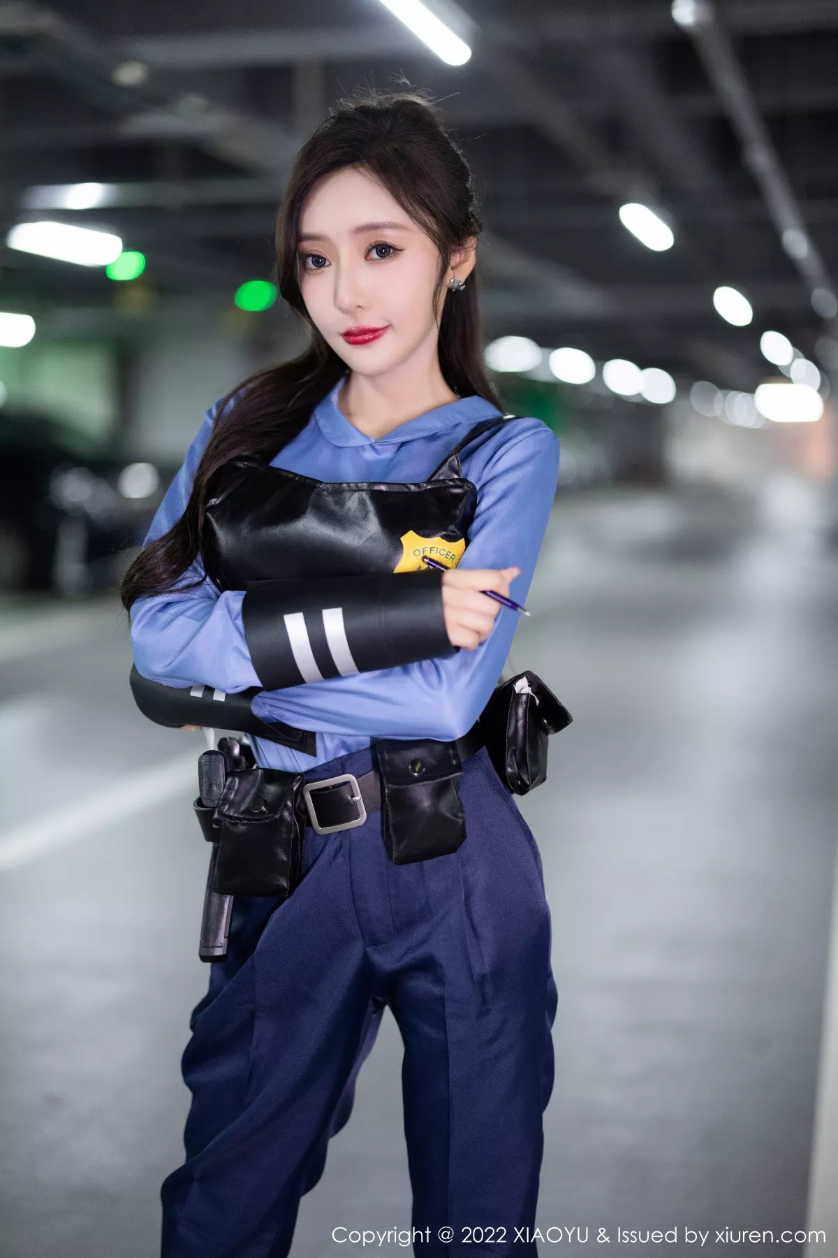 Xgyw.Org_[XiaoYu画语界]Vol.929_女神王馨瑶yanni脱蓝色女警官制服露黑色蕾丝内衣完美诱惑写真80P