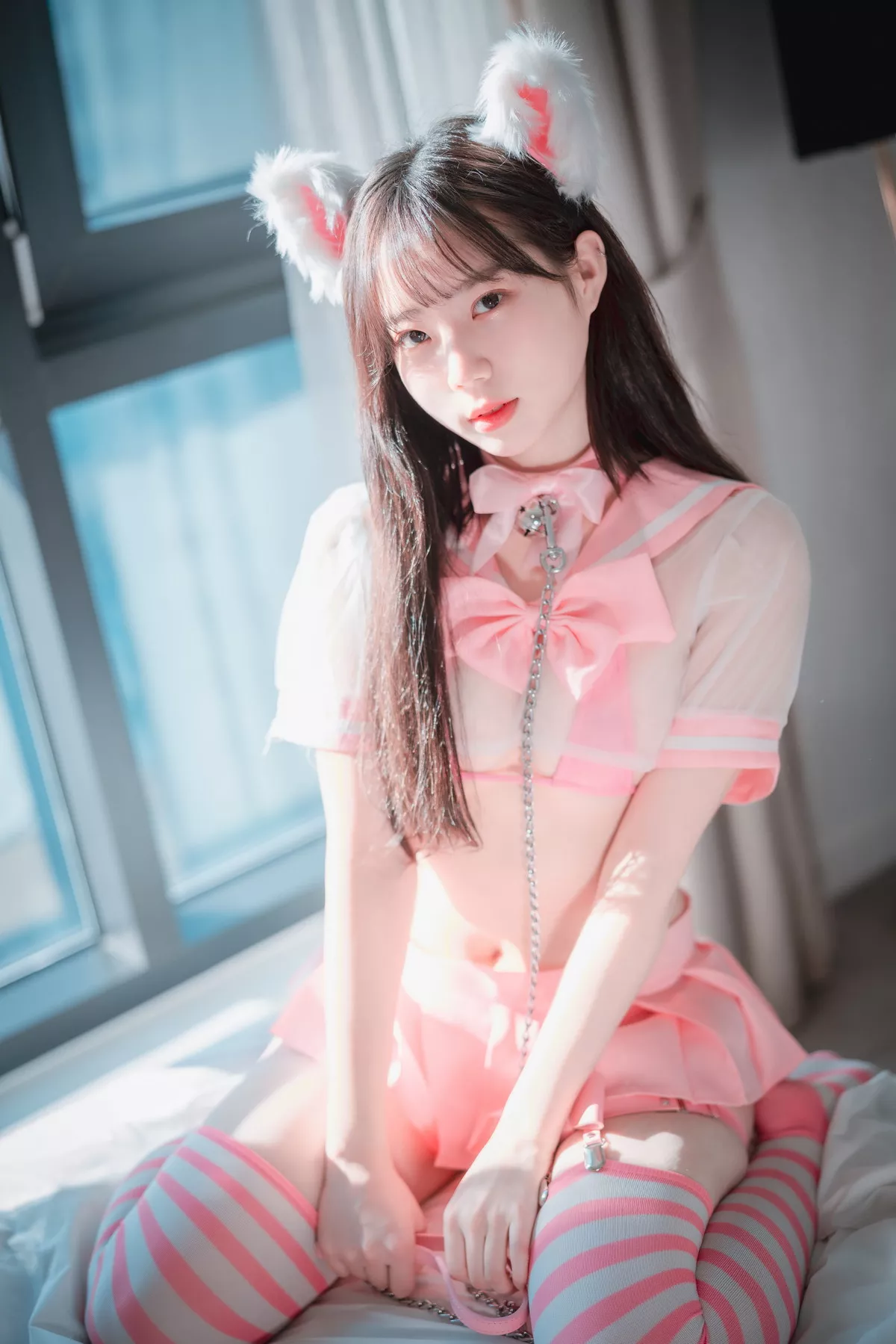 Xgyw.Org_[DJAWA]No.229_模特Myu_a_Catgirl in Pink主题性感粉色内衣秀丰满身材迷人诱惑写真72P