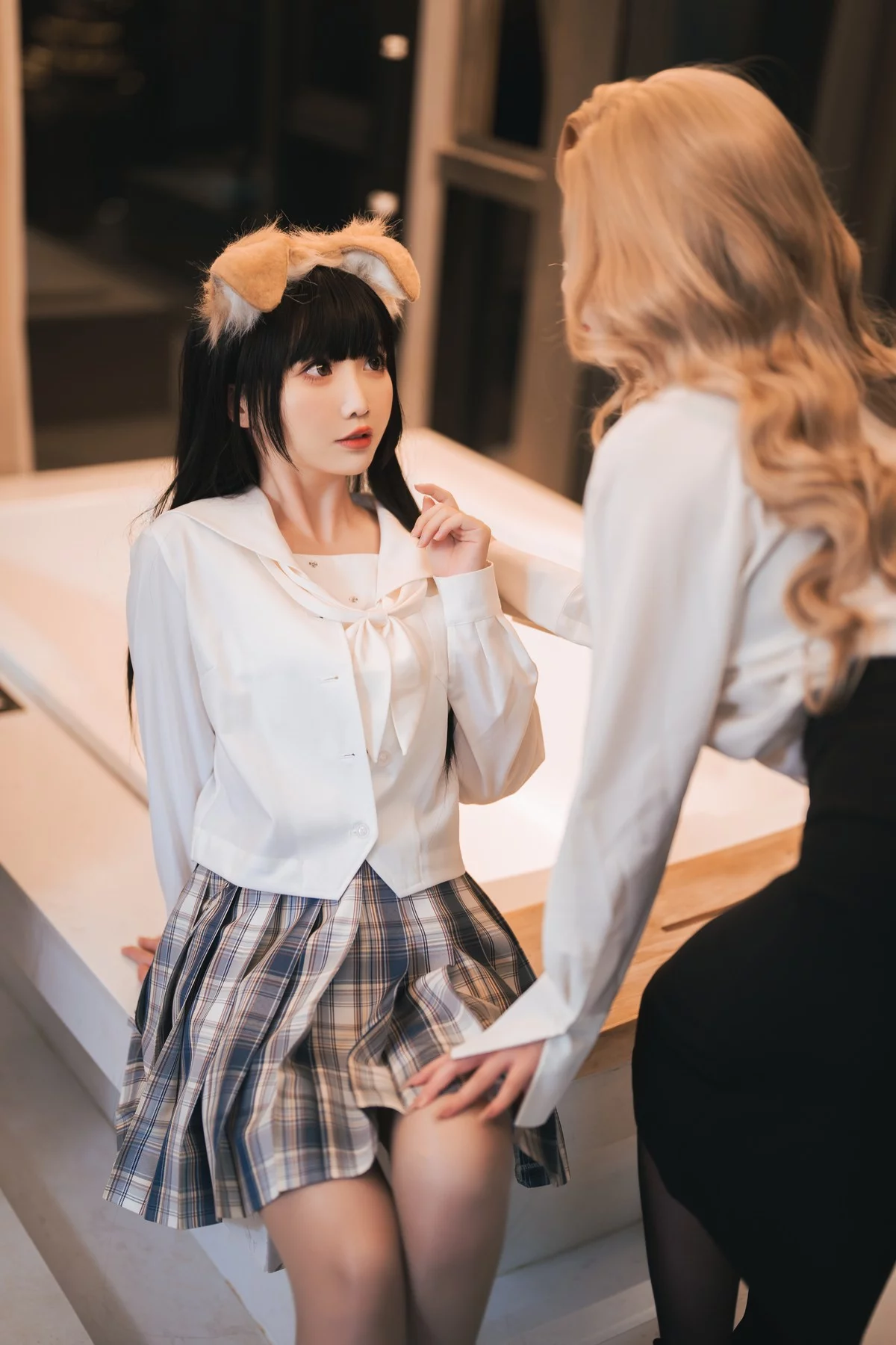 Xgyw.Org_网络美女凉凉子＆面饼仙儿女上司双人版主题私房浴室性感姐妹花迷人诱惑写真40P