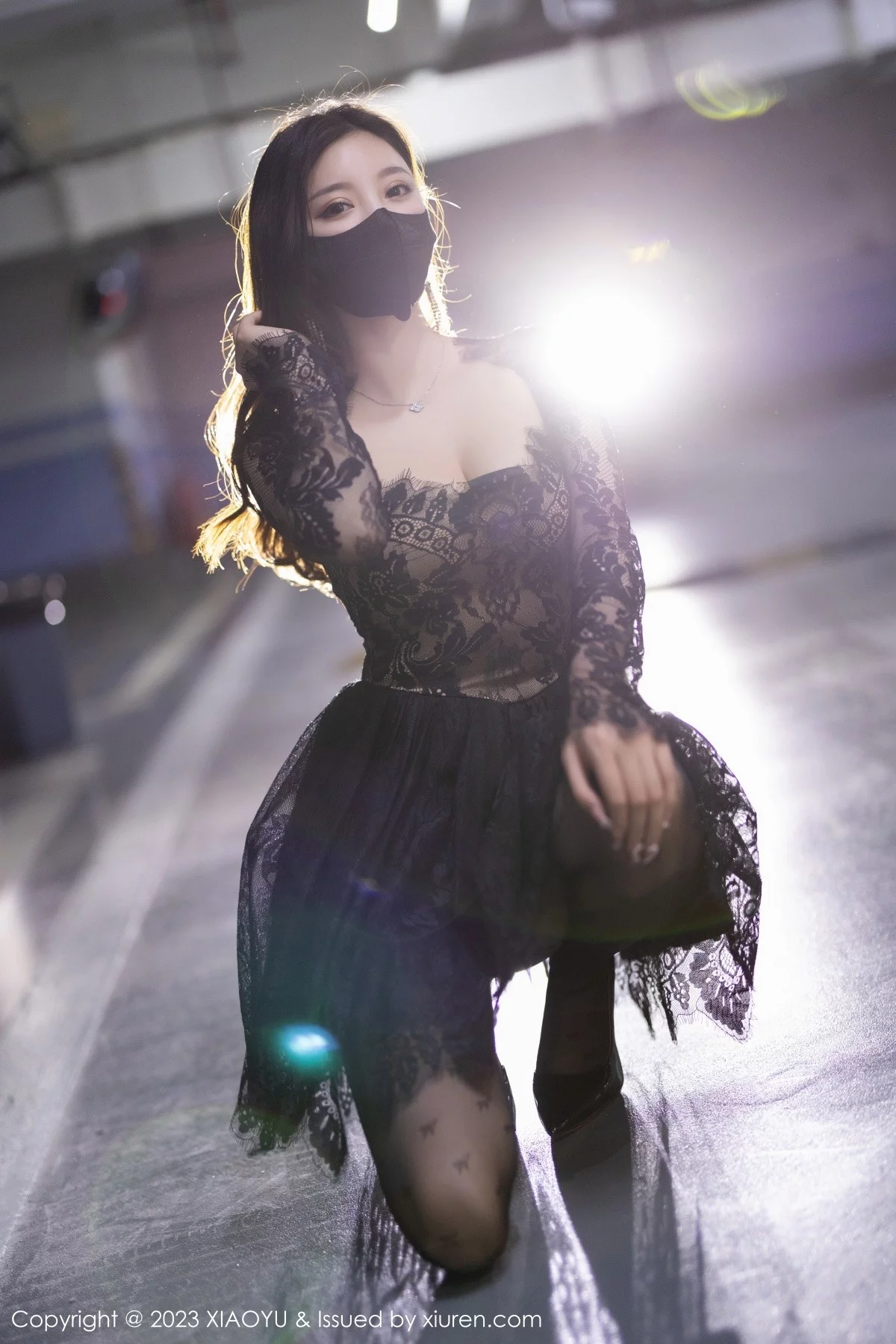 Xgyw.Org_[XiaoYu画语界]Vol.988_女神杨晨晨Yome性感黑色蕾丝连衣短裙露黑色内衣完美诱惑写真92P