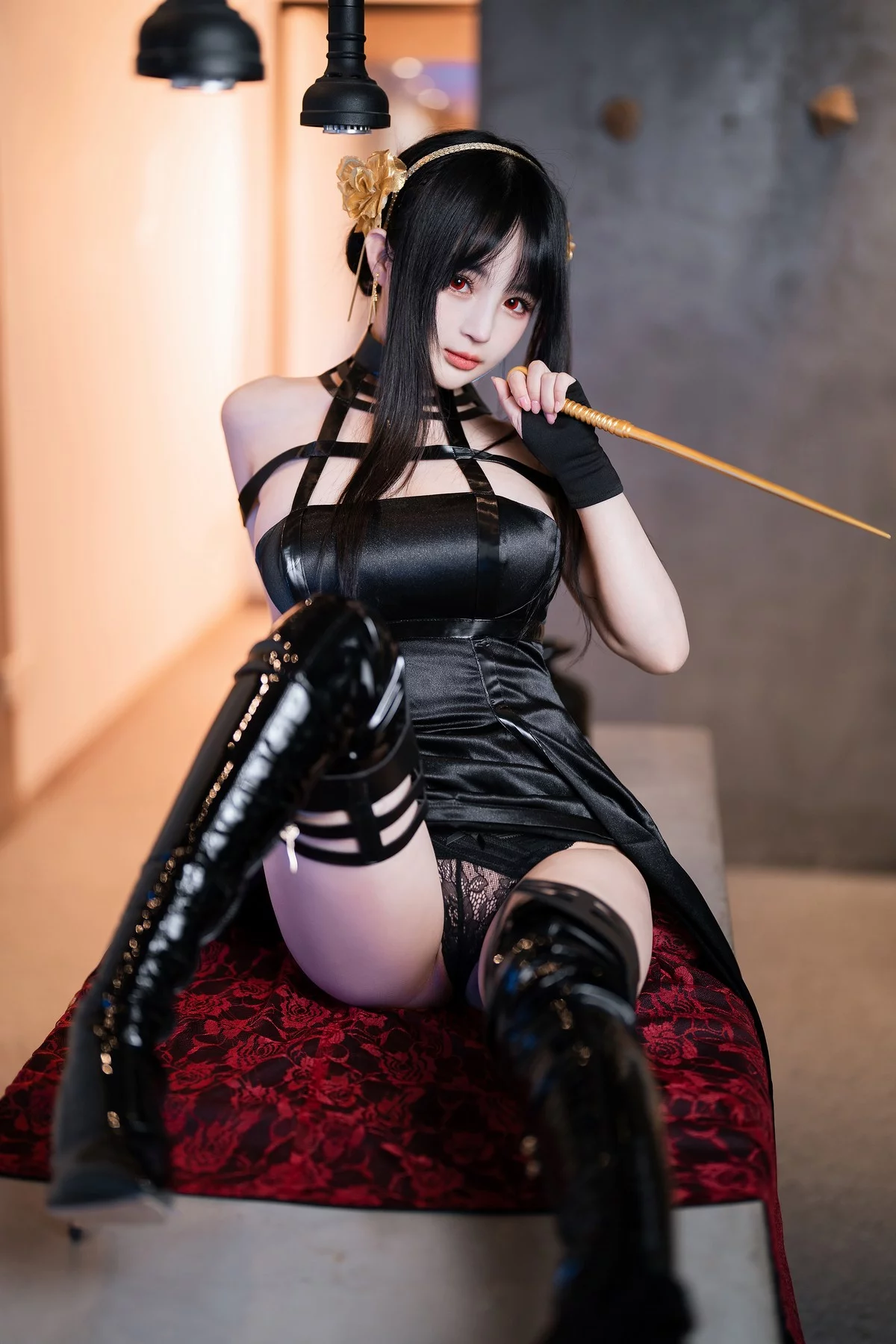 Xgyw.Org_网络美女桜井宁宁约尔太太主题私房脱性感黑色长裙露黑色情趣内衣诱惑写真75P
