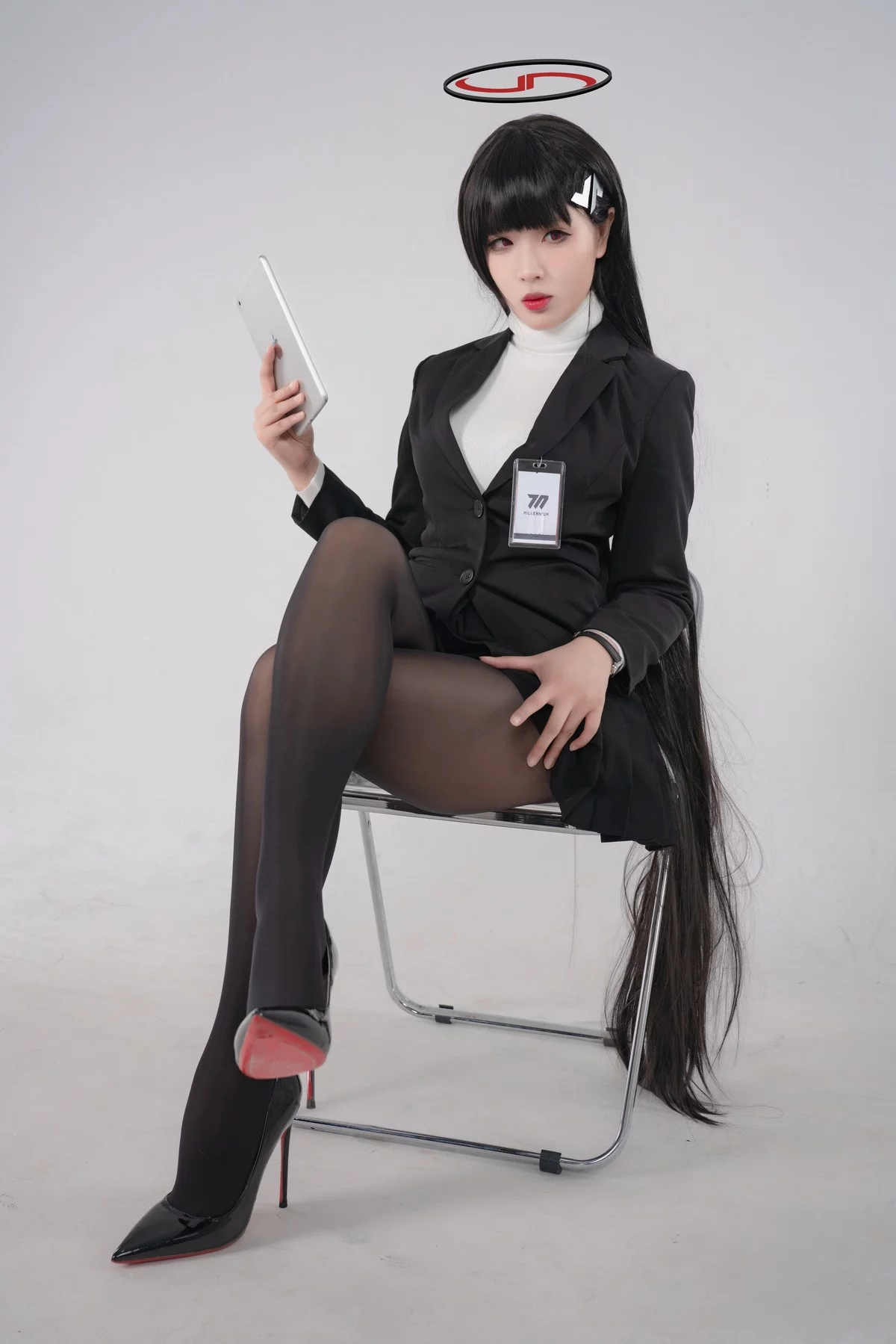 Xgyw.Org_网络美女轩萧学姐碧蓝档案主题私房性感超薄黑丝裤袜系列秀完美身材诱惑写真85P